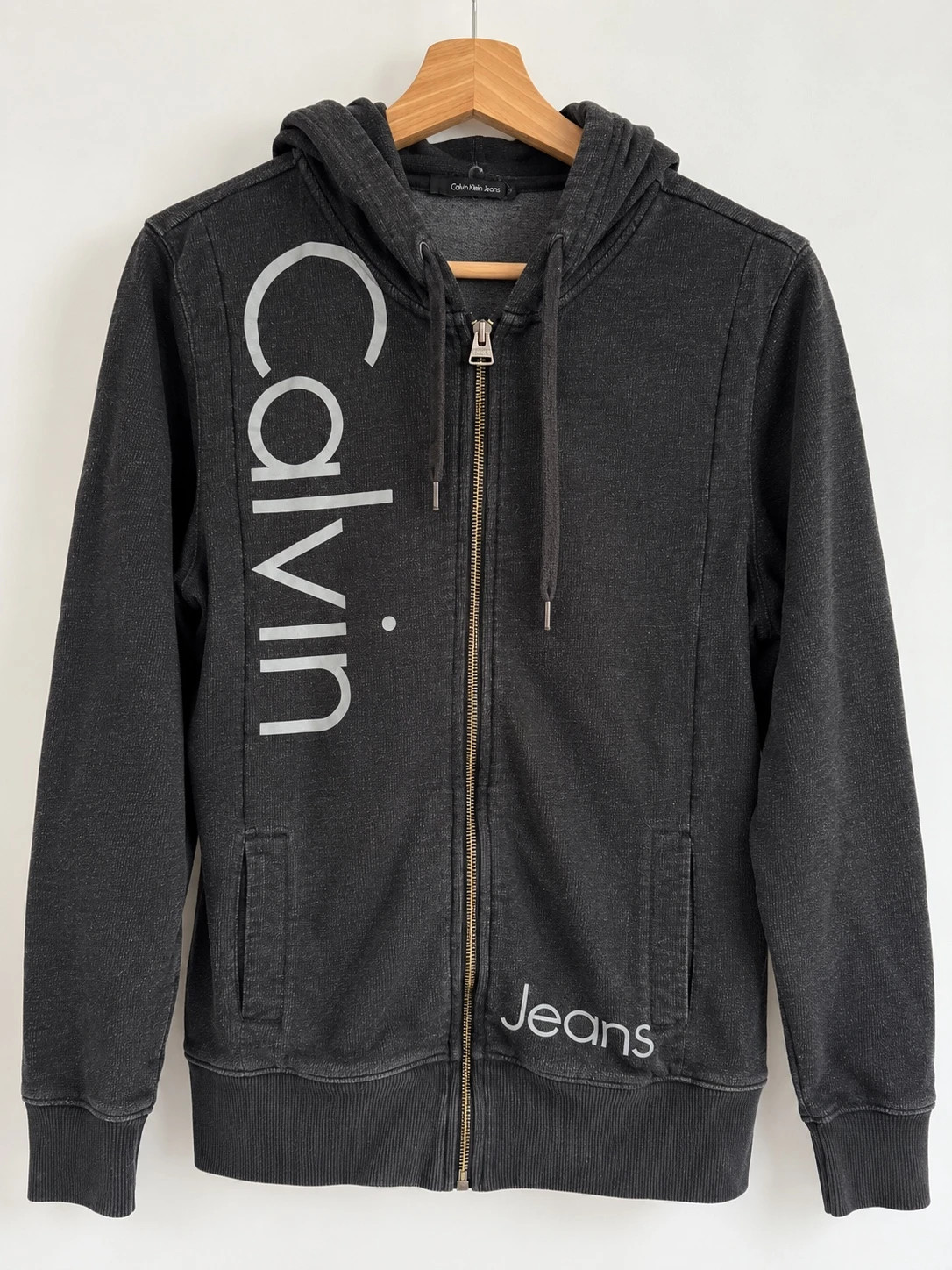 Sweat zippé Calvin Klein Jeans noir - Taille M