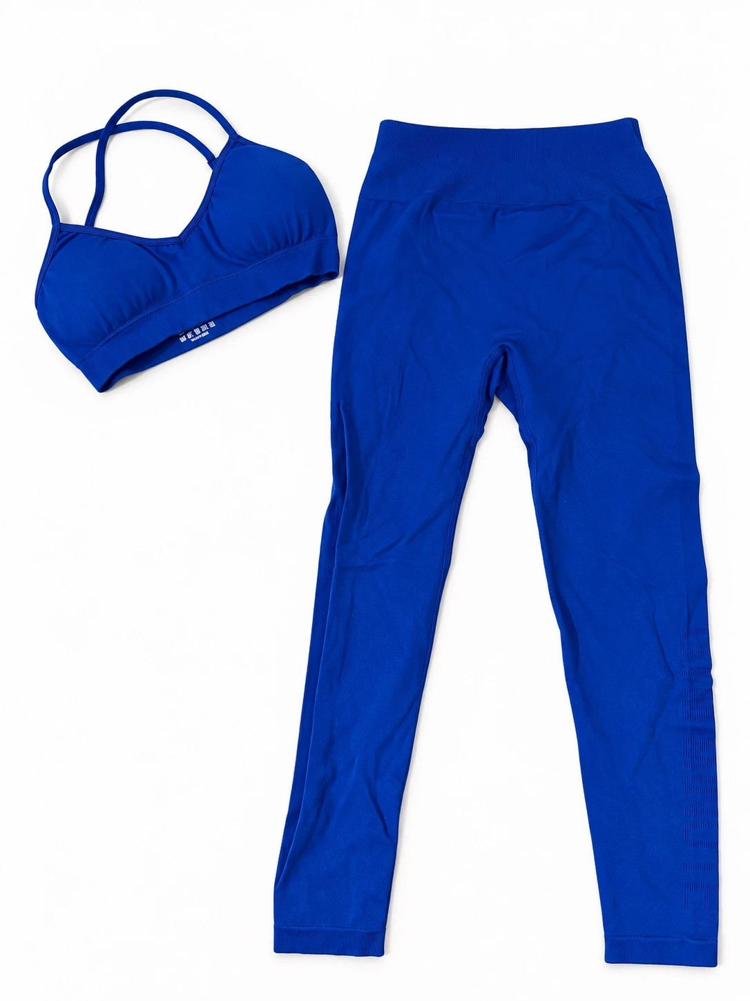Ensemble de sport Gym Minute bleu – brassière + legging taille S