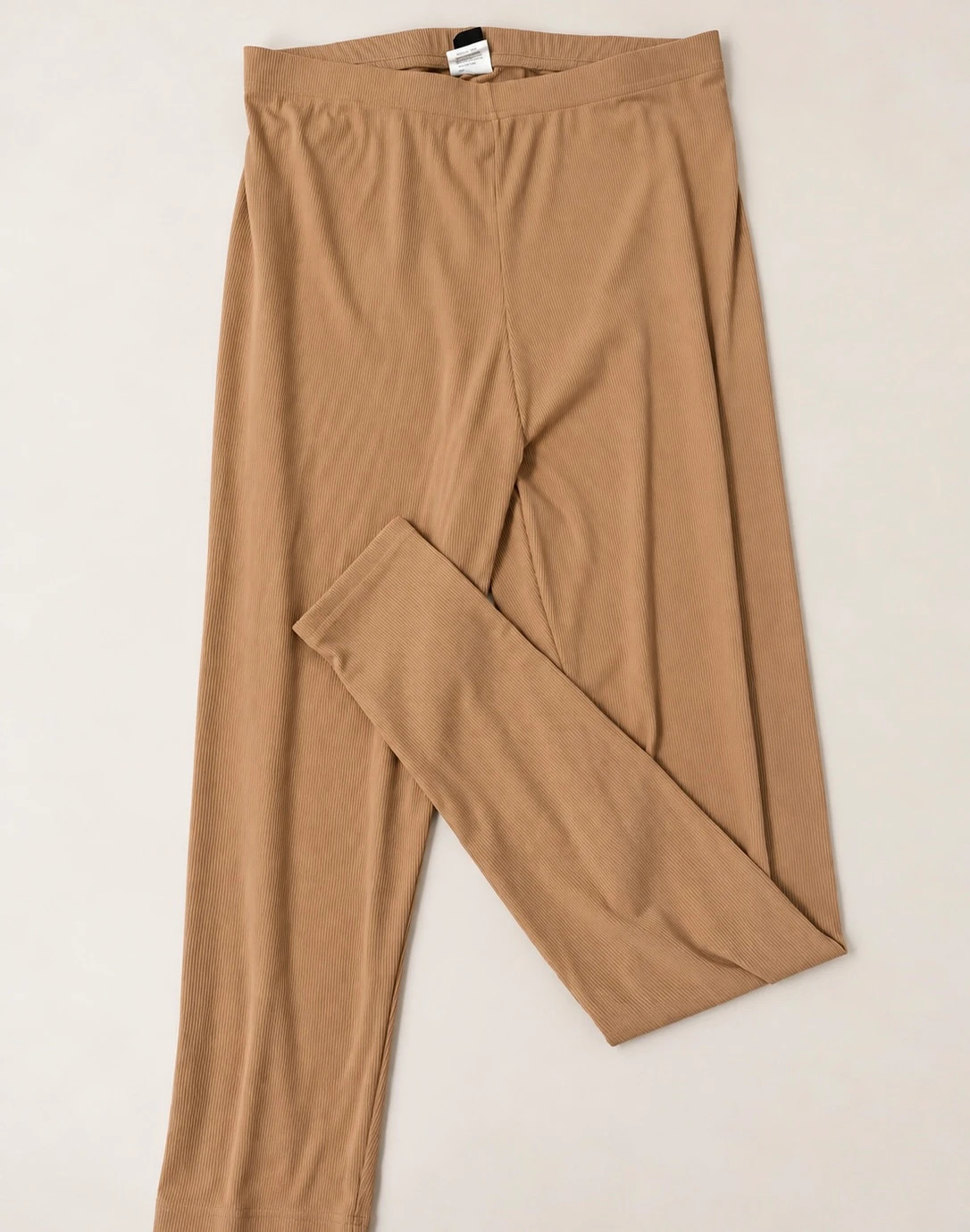 Ensemble SHEIN beige côtelé veste zippée + legging taille M – Shein – taille M 4
