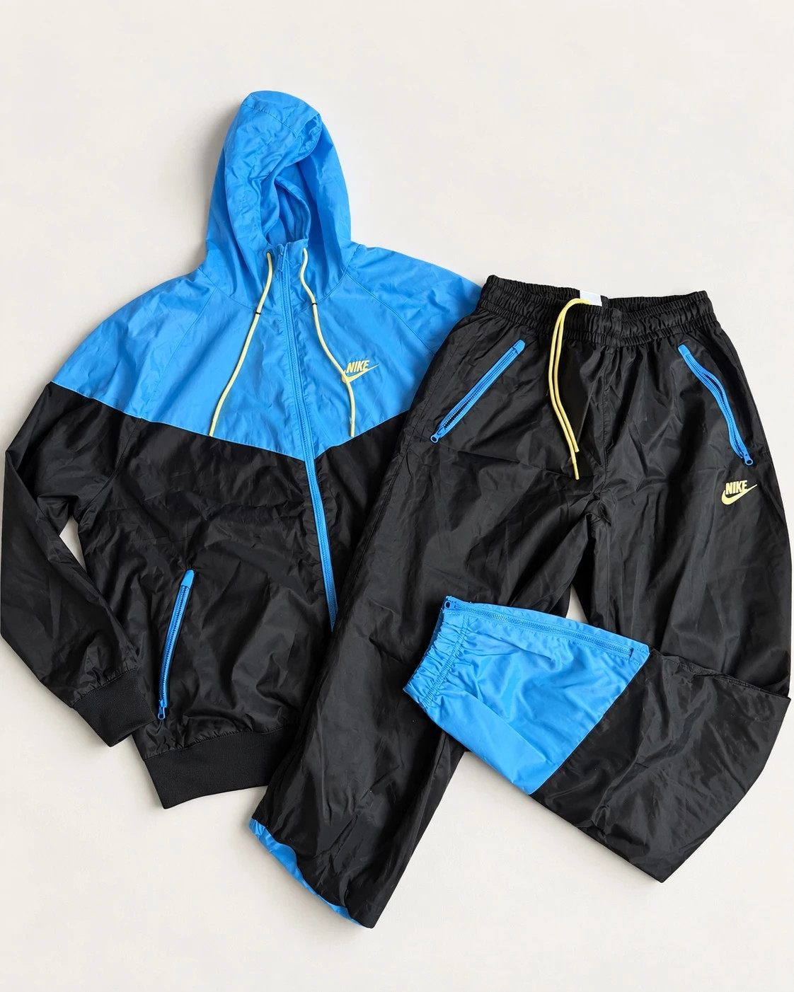 Ensemble Nike imperméable bleu/noir – Taille S – Neuf