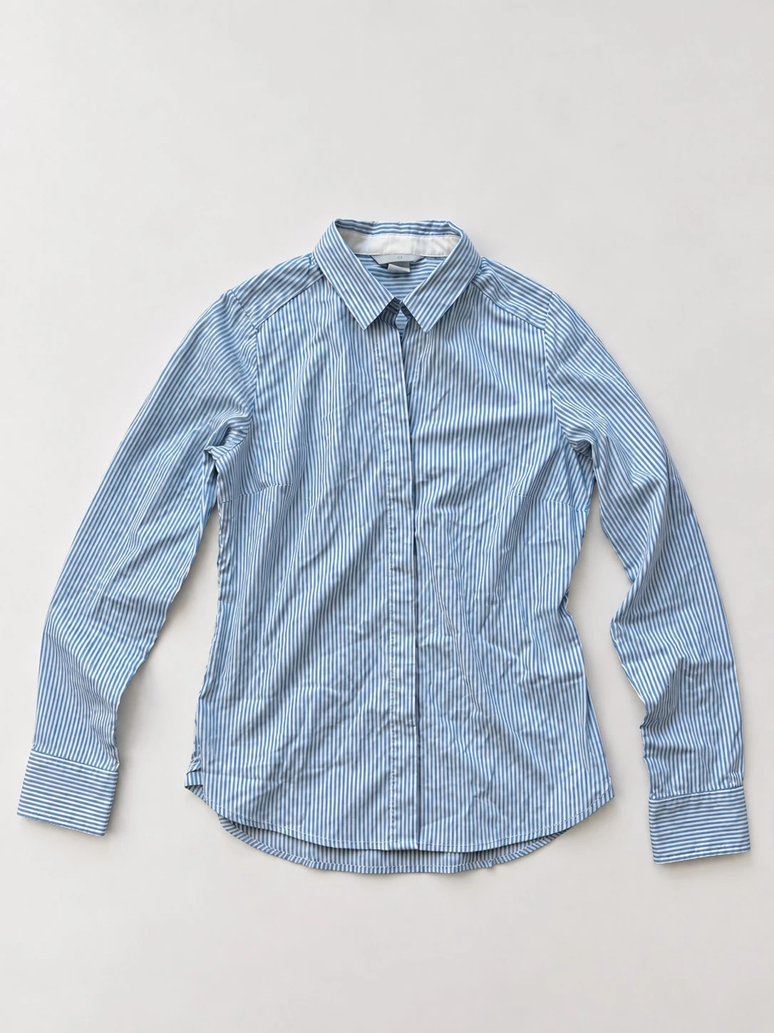 Chemise H&M rayée bleu ciel et blanc - Taille 34
