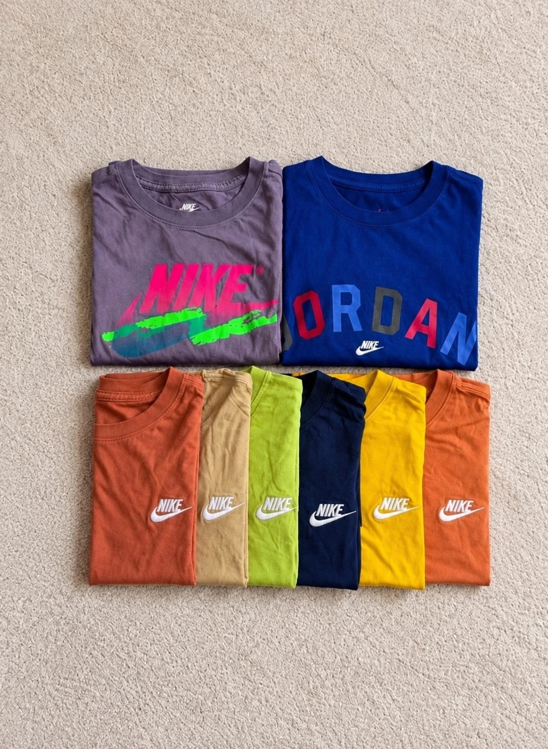 Lot de 8 t-shirts Nike / Jordan unisexes – Taille M