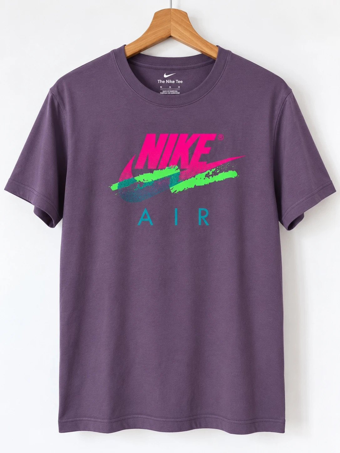 T-shirt Nike Air unisexe violet – Taille M, neuf