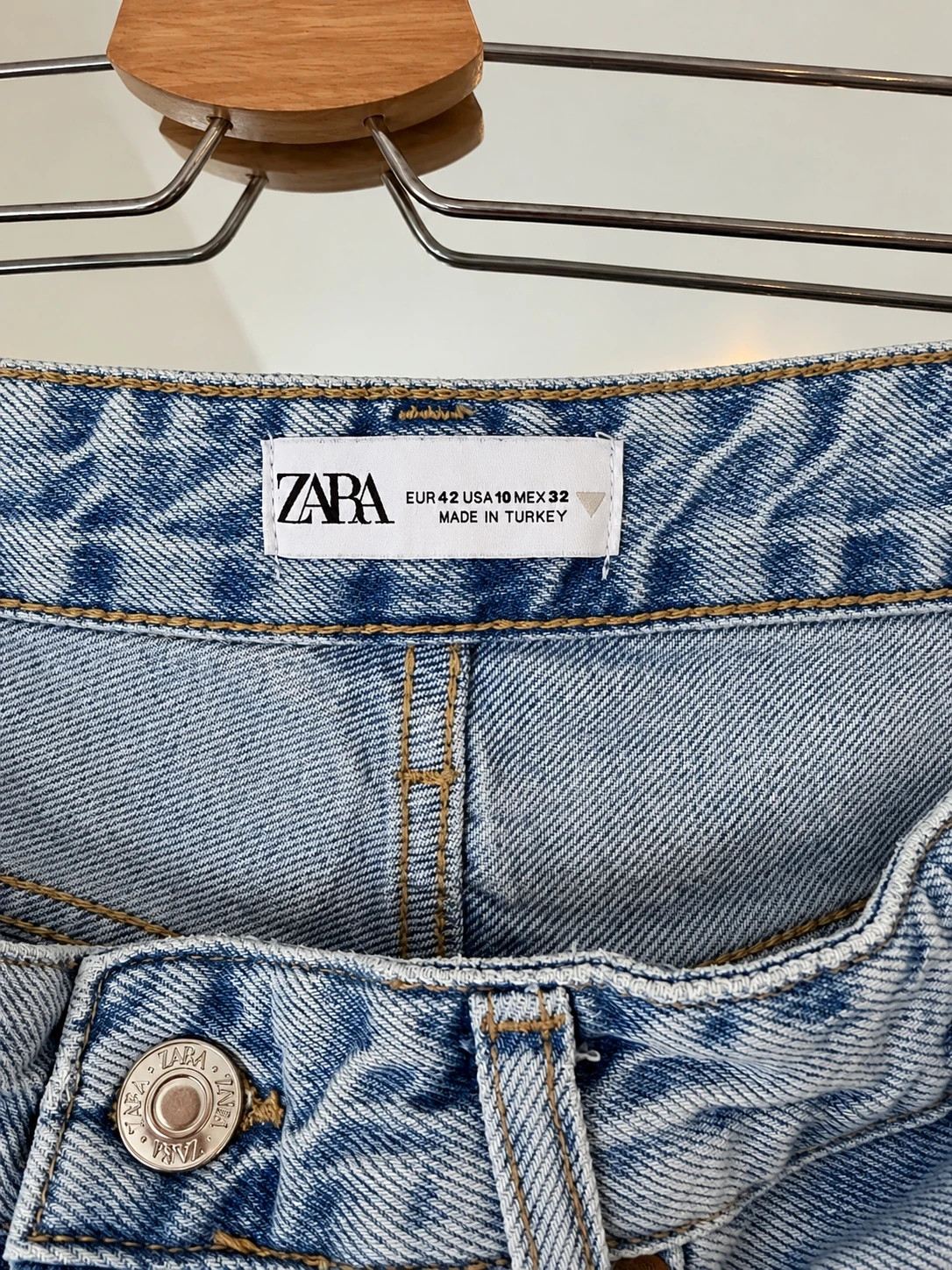 Jean Zara bleu clair coupe large / wide leg – Taille 42 – Zara – taille 42 3