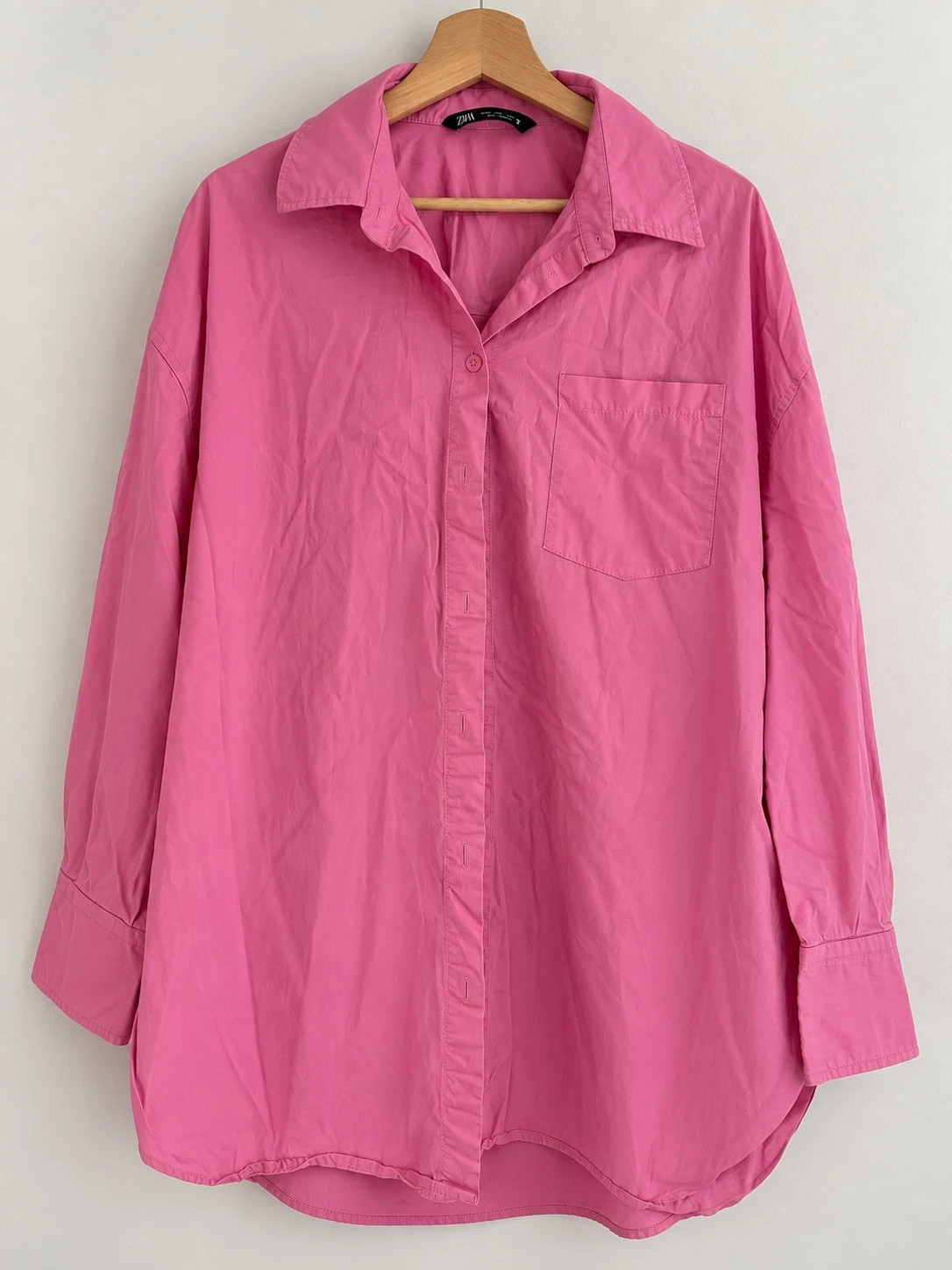 Chemise oversize Zara rose – Taille M – Zara – taille M 2