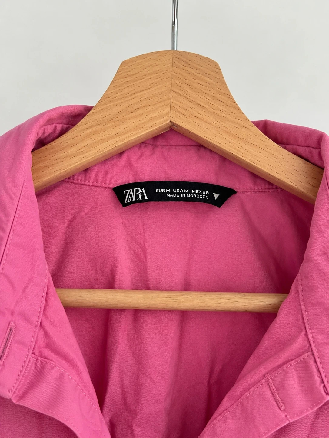 Chemise oversize Zara rose – Taille M – Zara – taille M 4