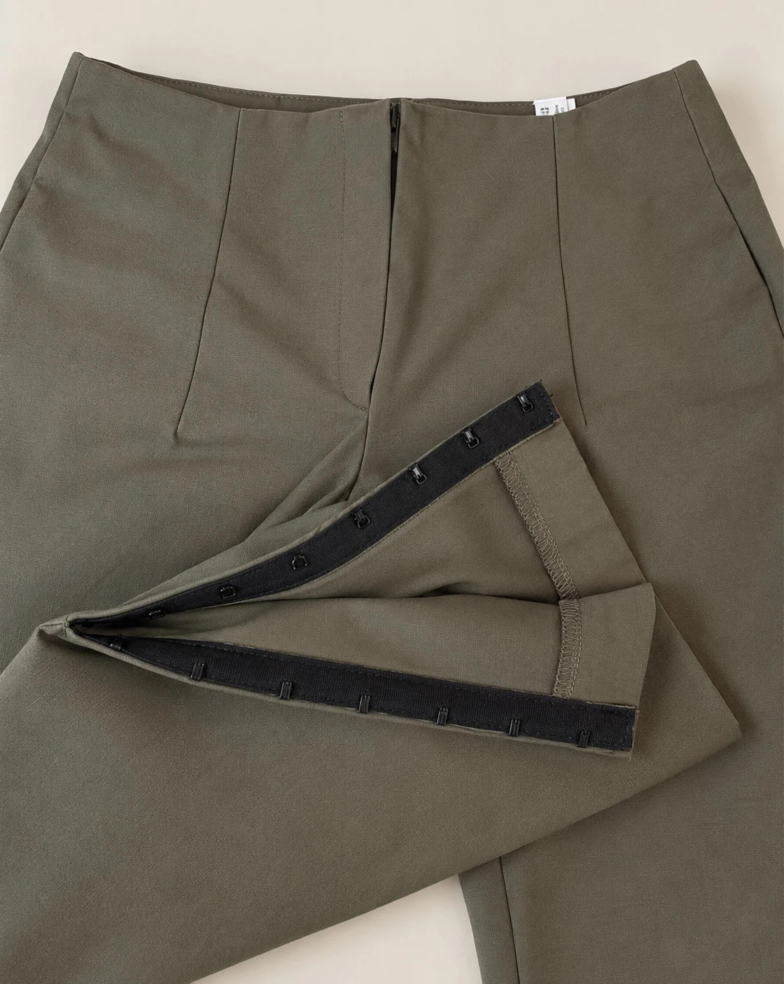 Pantalon Zara kaki taille haute coupe droite – Taille L – Zara – taille L 2