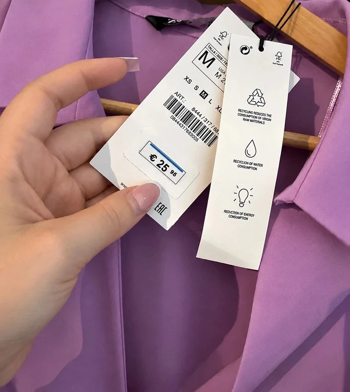 Top court Zara violet/lilas à anneau et liens - Taille M – Zara – taille M / 38 / 10 3