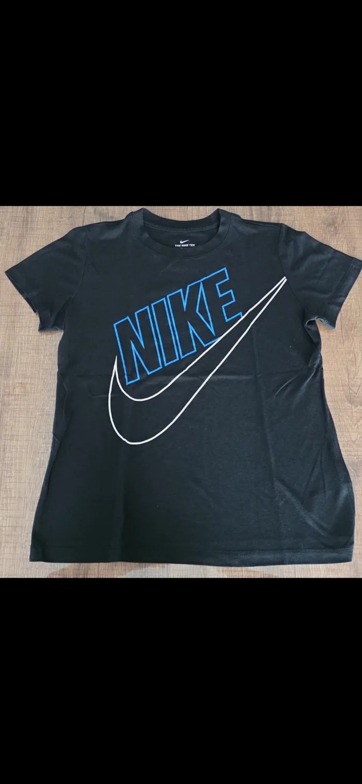 T-shirt noir Nike logo bleu Taille M – Nike – taille M 2