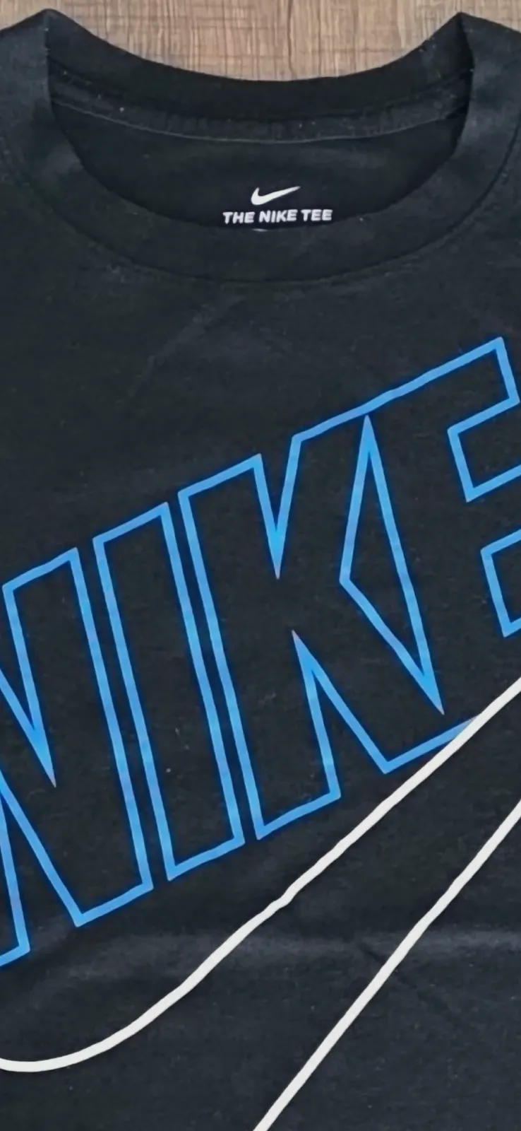 T-shirt noir Nike logo bleu Taille M – Nike – taille M 3