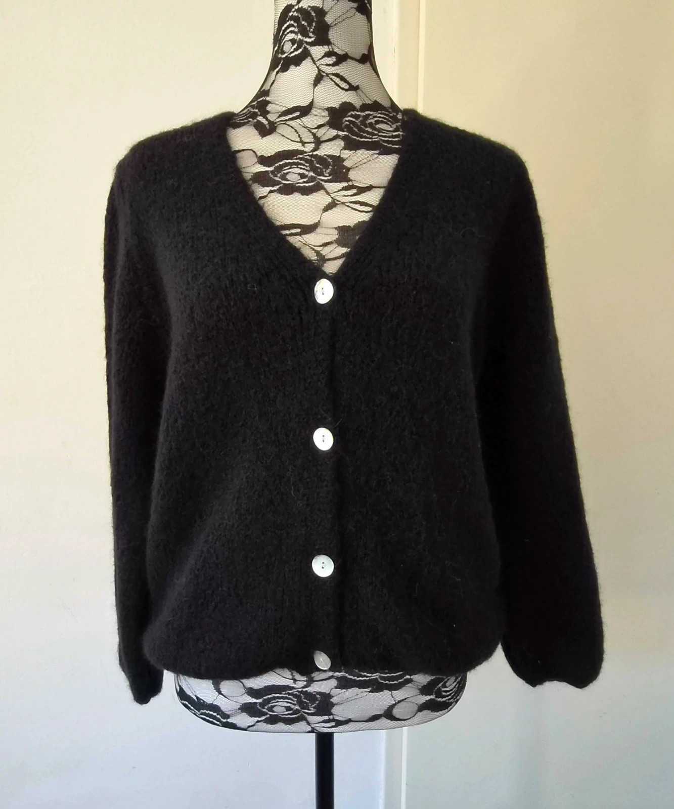 Cardigan doux - 30% alpaga - TU 36 au 42 - Made in ltaly – Boutique Parisienne – taille L / 40 / 12 4