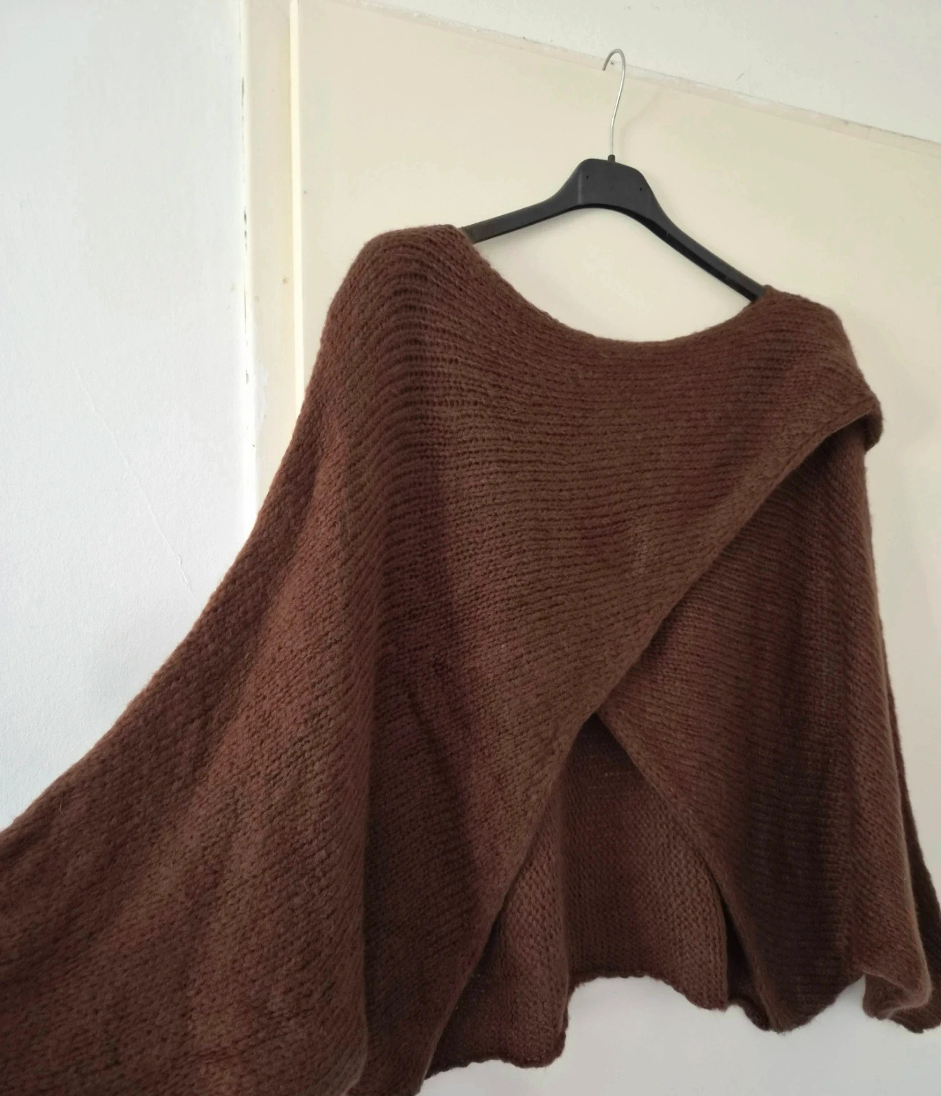 🍂Magnifique pull croisé/drapé oversize doux - TU 44 au 50 - Made in Italy🍂 – M-Made in Italy – taille XL / 42 / 14 3