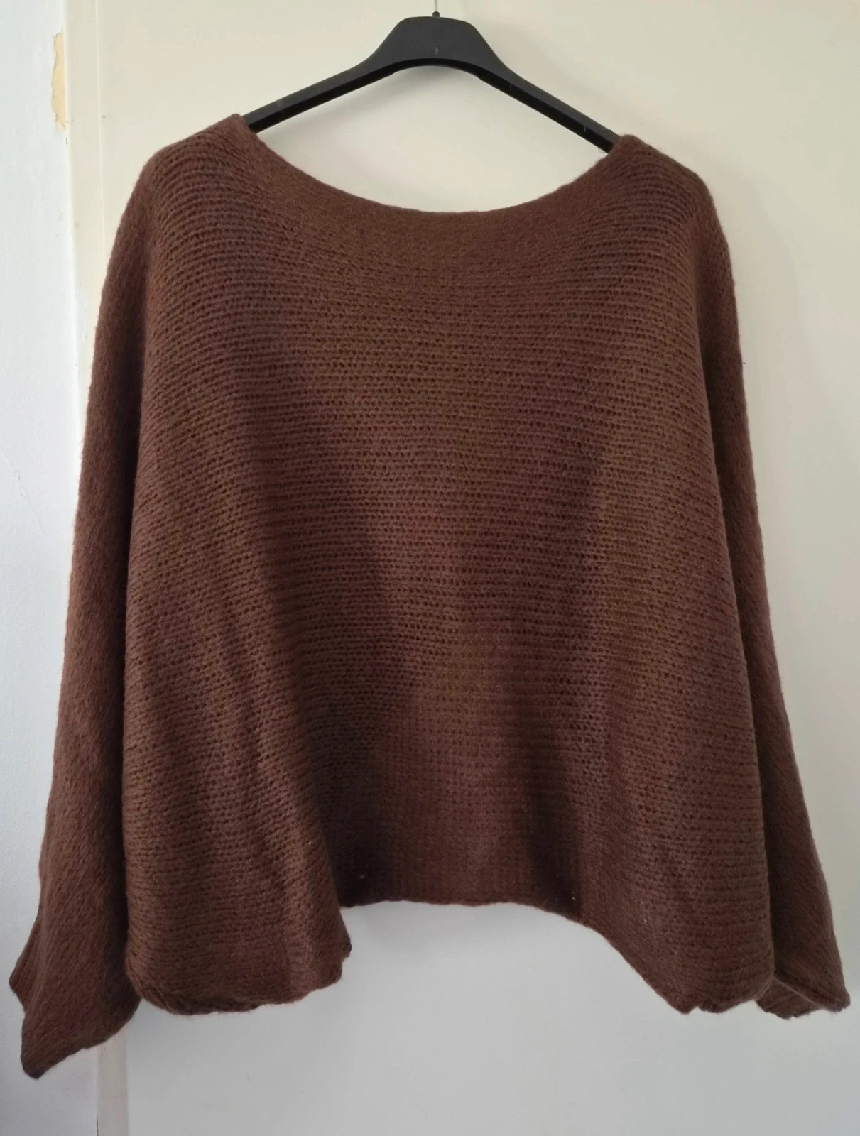 🍂Magnifique pull croisé/drapé oversize doux - TU 44 au 50 - Made in Italy🍂 – M-Made in Italy – taille XL / 42 / 14 5