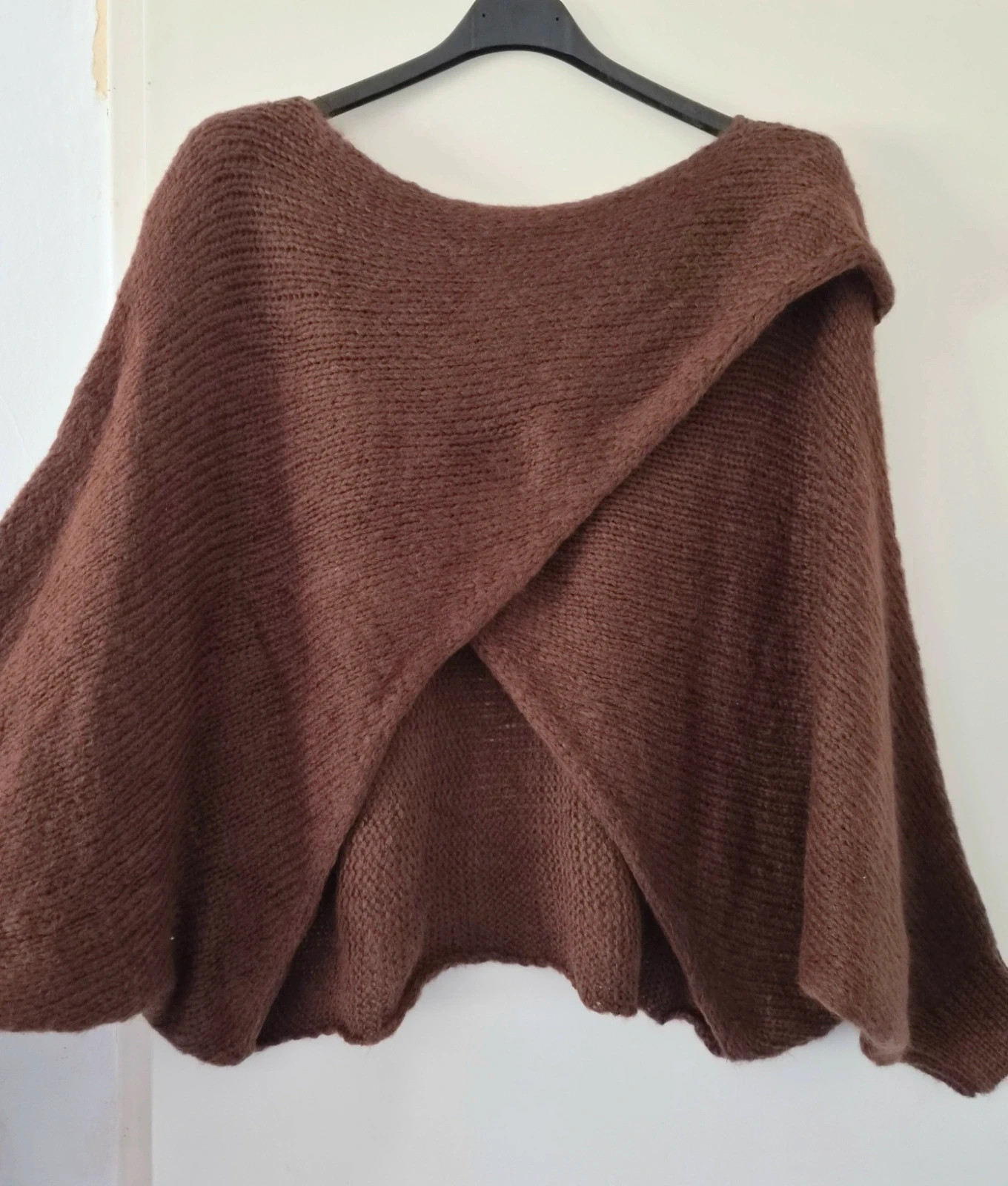 🍂Magnifique pull croisé/drapé oversize doux - TU 44 au 50 - Made in Italy🍂 – M-Made in Italy – taille XL / 42 / 14 2
