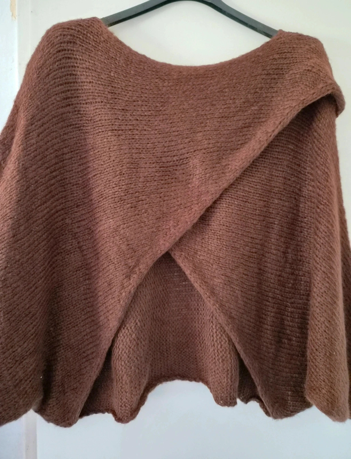 🍂Magnifique pull croisé/drapé oversize doux - TU 44 au 50 - Made in Italy🍂 – M-Made in Italy – taille XL / 42 / 14 4
