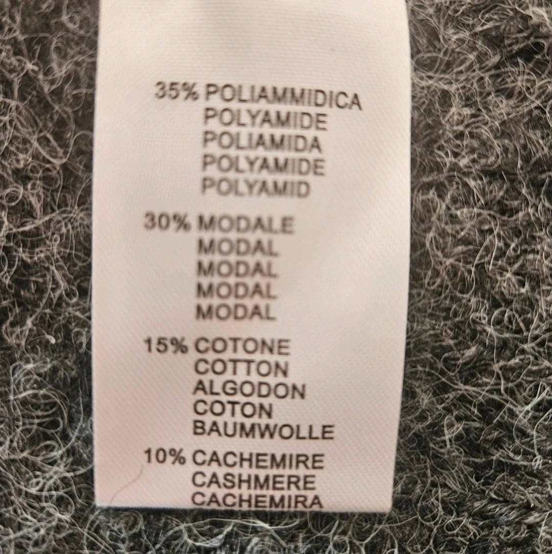 Cardigan doux avec cachemire et details leopard - taille unique 38 au 42 – Boutique Parisienne – taille L / 40 / 12 4