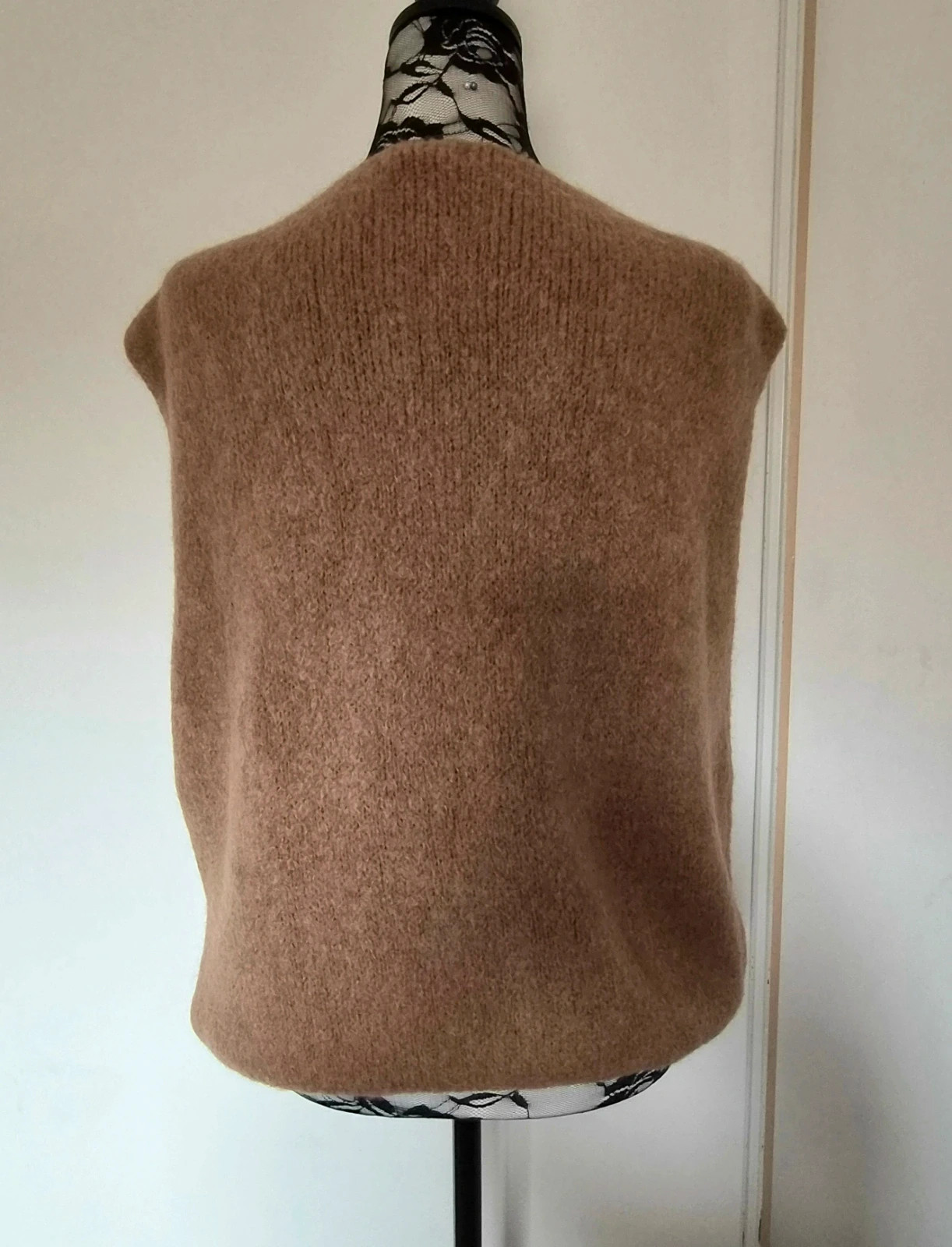 Pull doux, oversize, sans manches - 30% alpaga - TU 36 au 44 – Alpaca – taille XL / 42 / 14 4