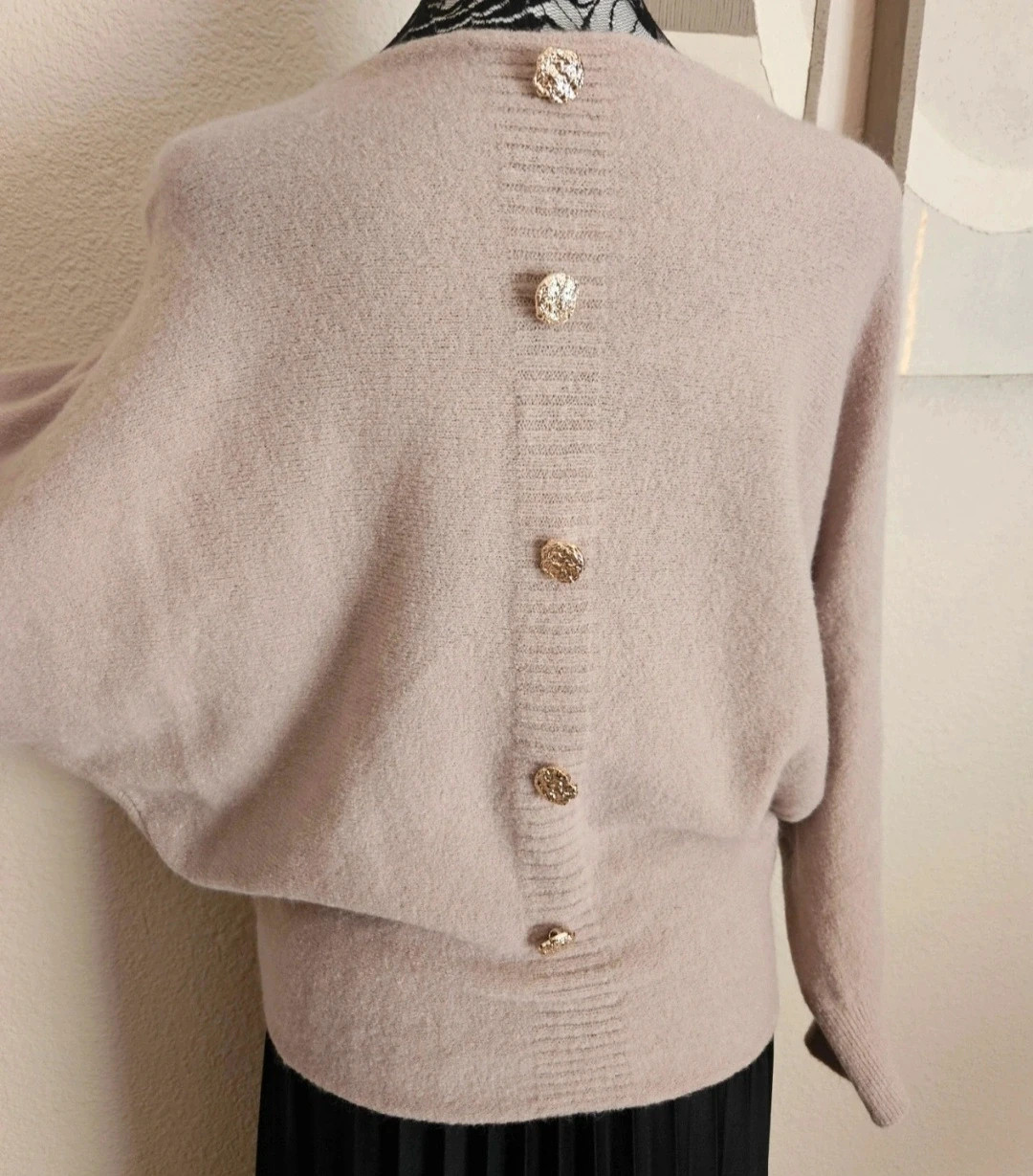 Pull doux manches chauve-souris avec détails dans le dos - TU 36 au 40/42 - Made in ltaly – Made In Italy – taille S / 36 / 8 5