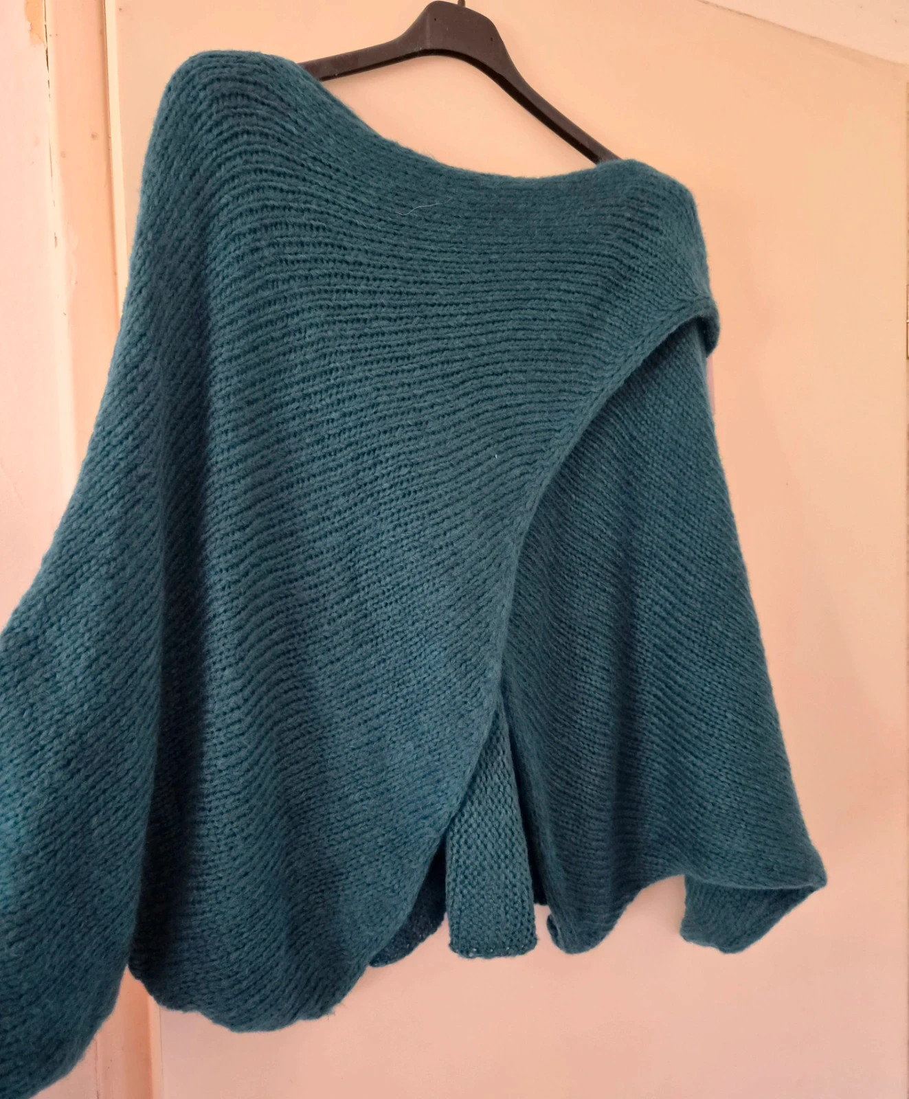 🍂Magnifique pull croisé/drapé oversize doux - TU 44 au 50 - Made in Italy🍂 – Made In Italy – taille XXL / 44 / 16 2