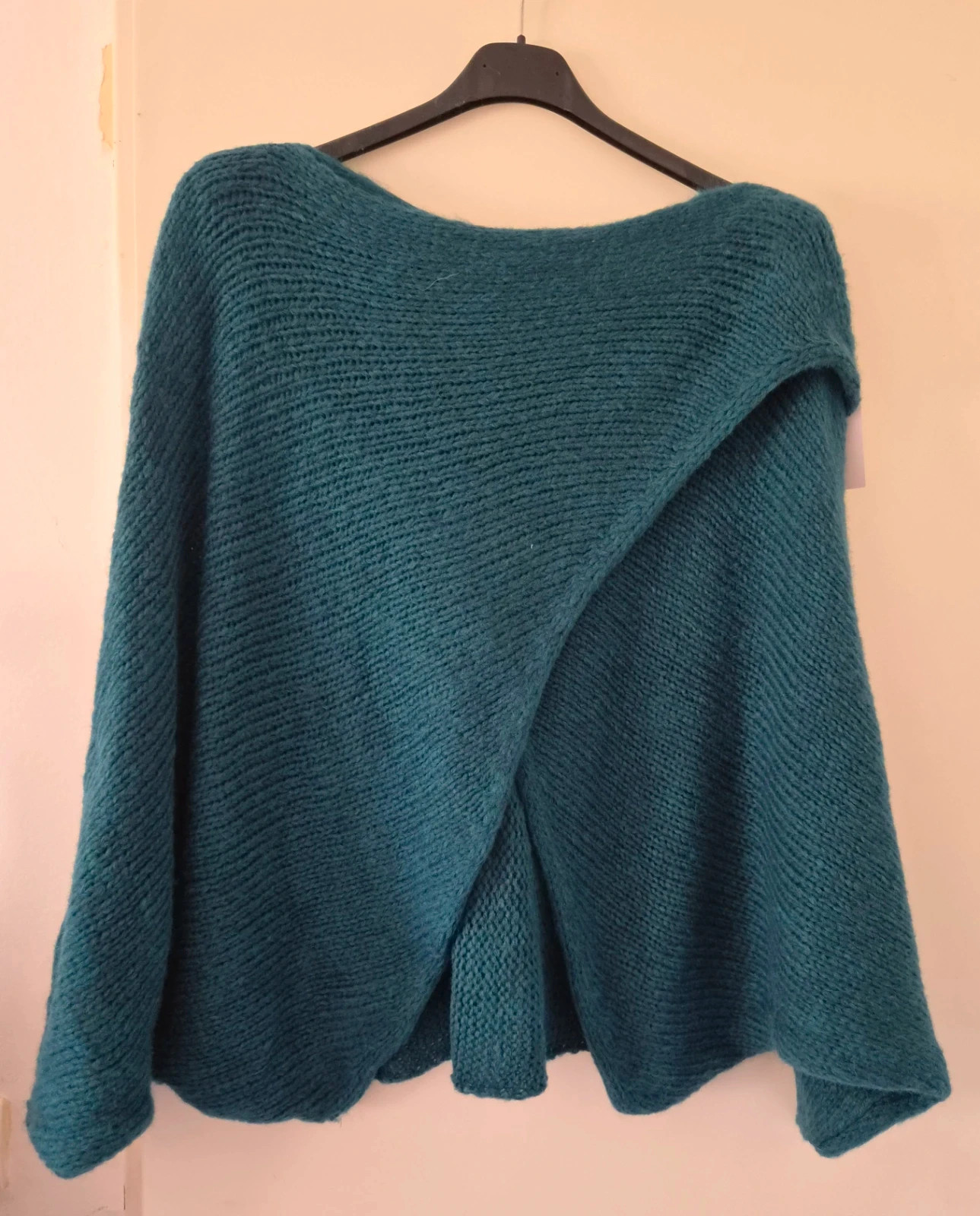 🍂Magnifique pull croisé/drapé oversize doux - TU 44 au 50 - Made in Italy🍂 – Made In Italy – taille XXL / 44 / 16 3