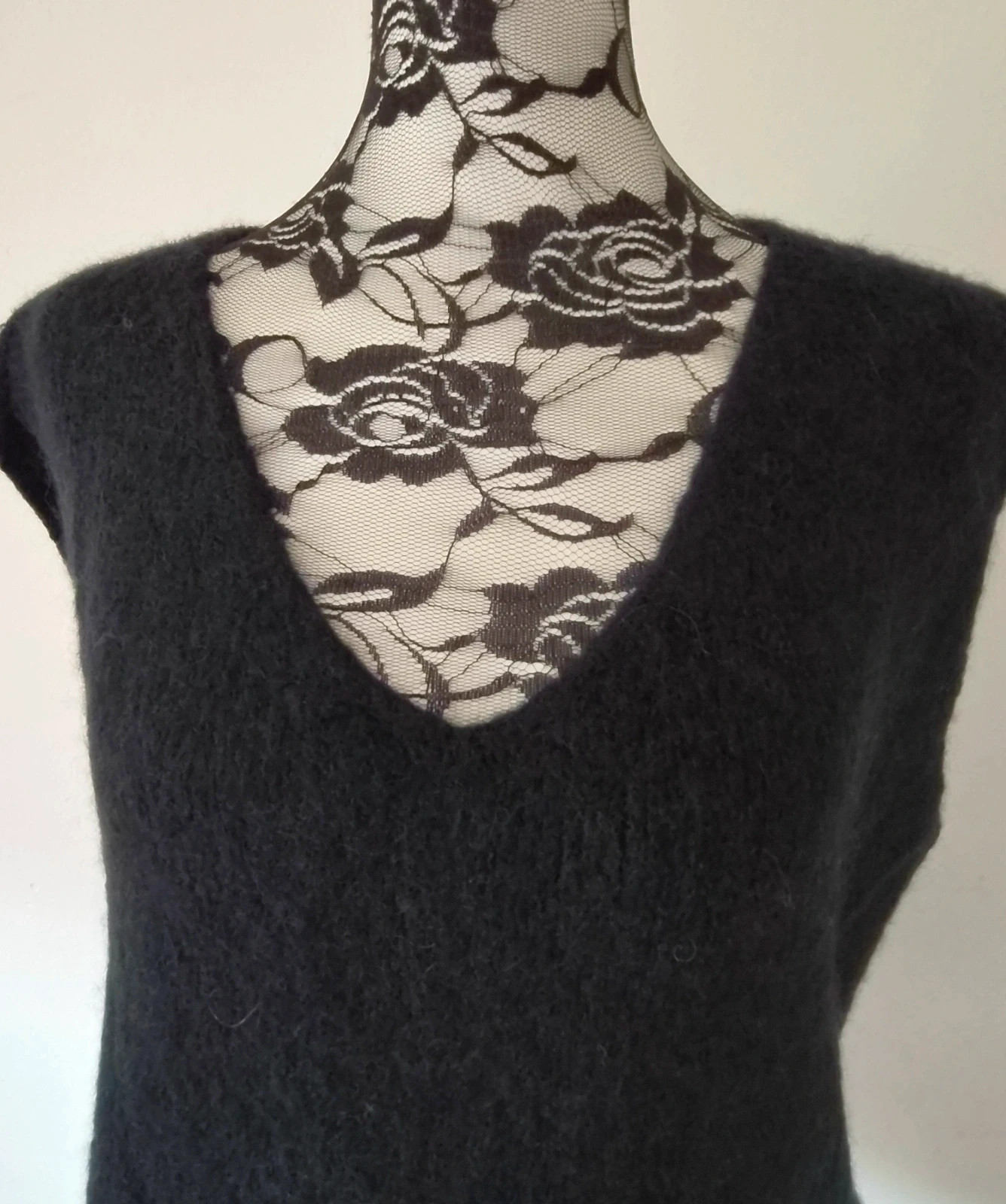 Pull doux sans manches oversize - 30% alpaga - TU 36 au 44 – Alpaca – taille L / 40 / 12 3