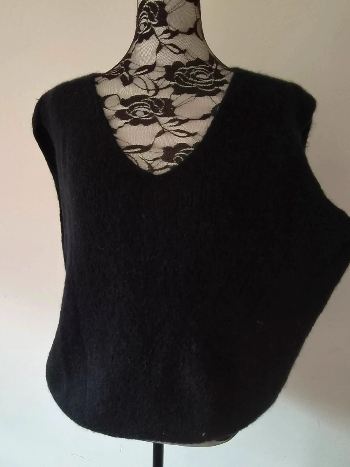 Pull doux sans manches oversize - 30% alpaga - TU 36 au 44 – Alpaca – taille L / 40 / 12 2
