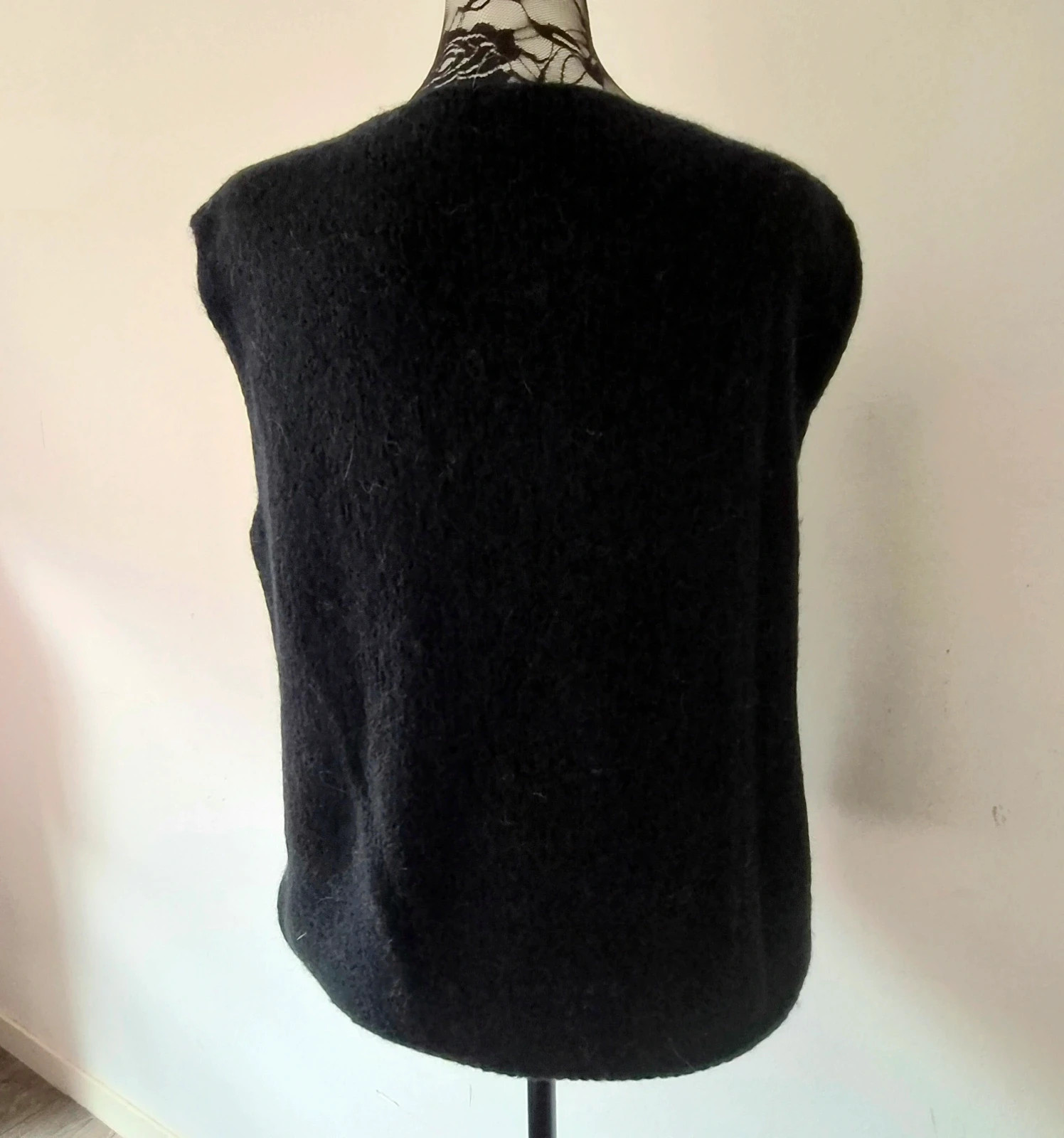 Pull doux sans manches oversize - 30% alpaga - TU 36 au 44 – Alpaca – taille L / 40 / 12 4