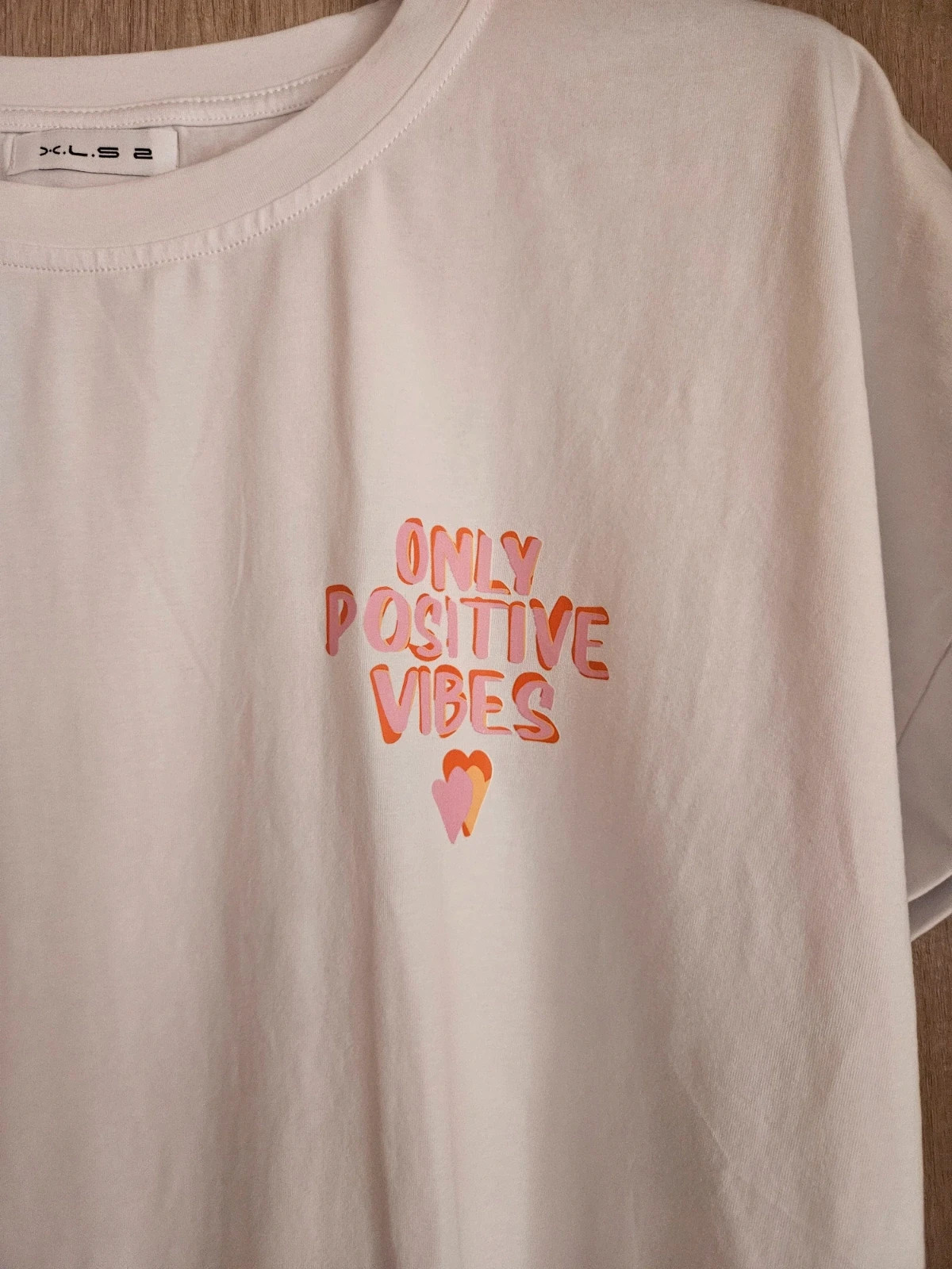 Tshirt oversize en coton - TU 36 au 44 - Only Positive Vibes – Coton – taille L / 40 / 12 2