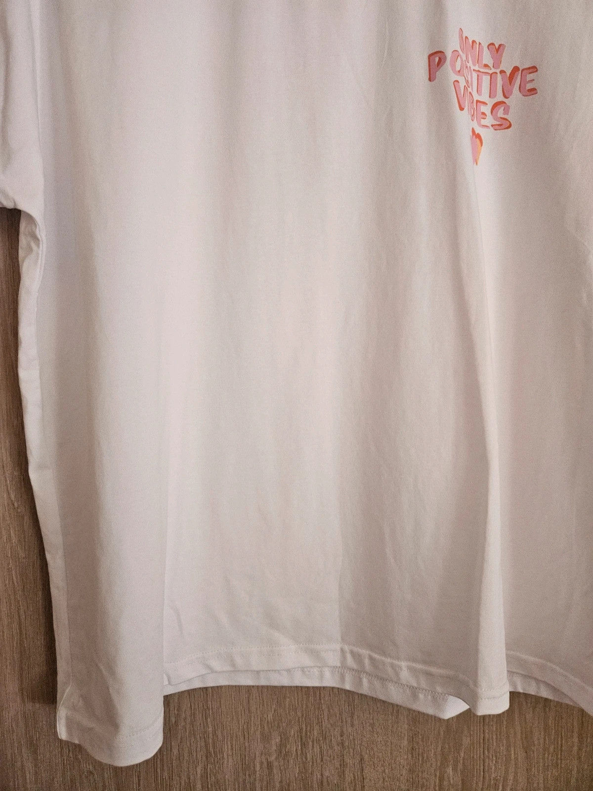 Tshirt oversize en coton - TU 36 au 44 - Only Positive Vibes – Coton – taille L / 40 / 12 4