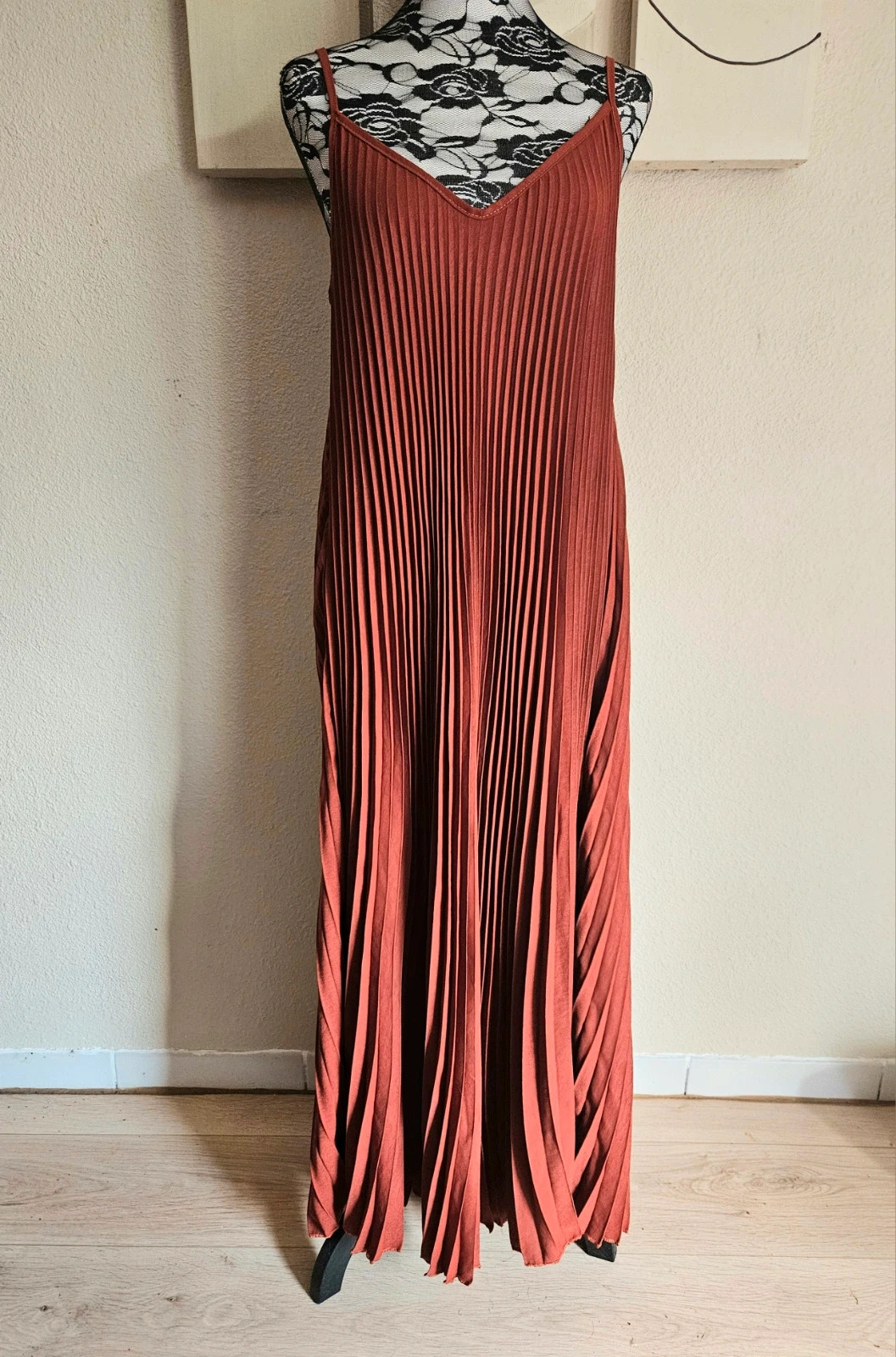 Robe longue plissée - TU 44 au 52 - Made in ltaly – New Collection – taille XXL / 44 / 16 3
