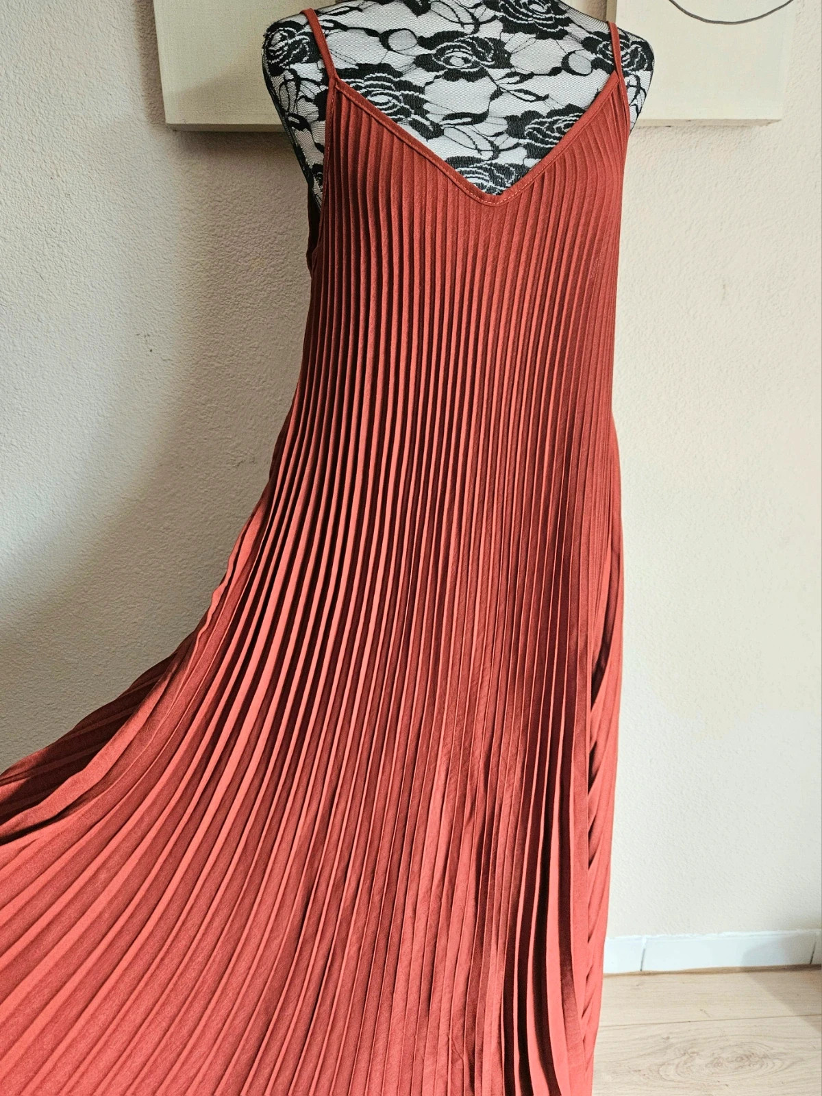 Robe longue plissée - TU 44 au 52 - Made in ltaly – New Collection – taille XXL / 44 / 16 2