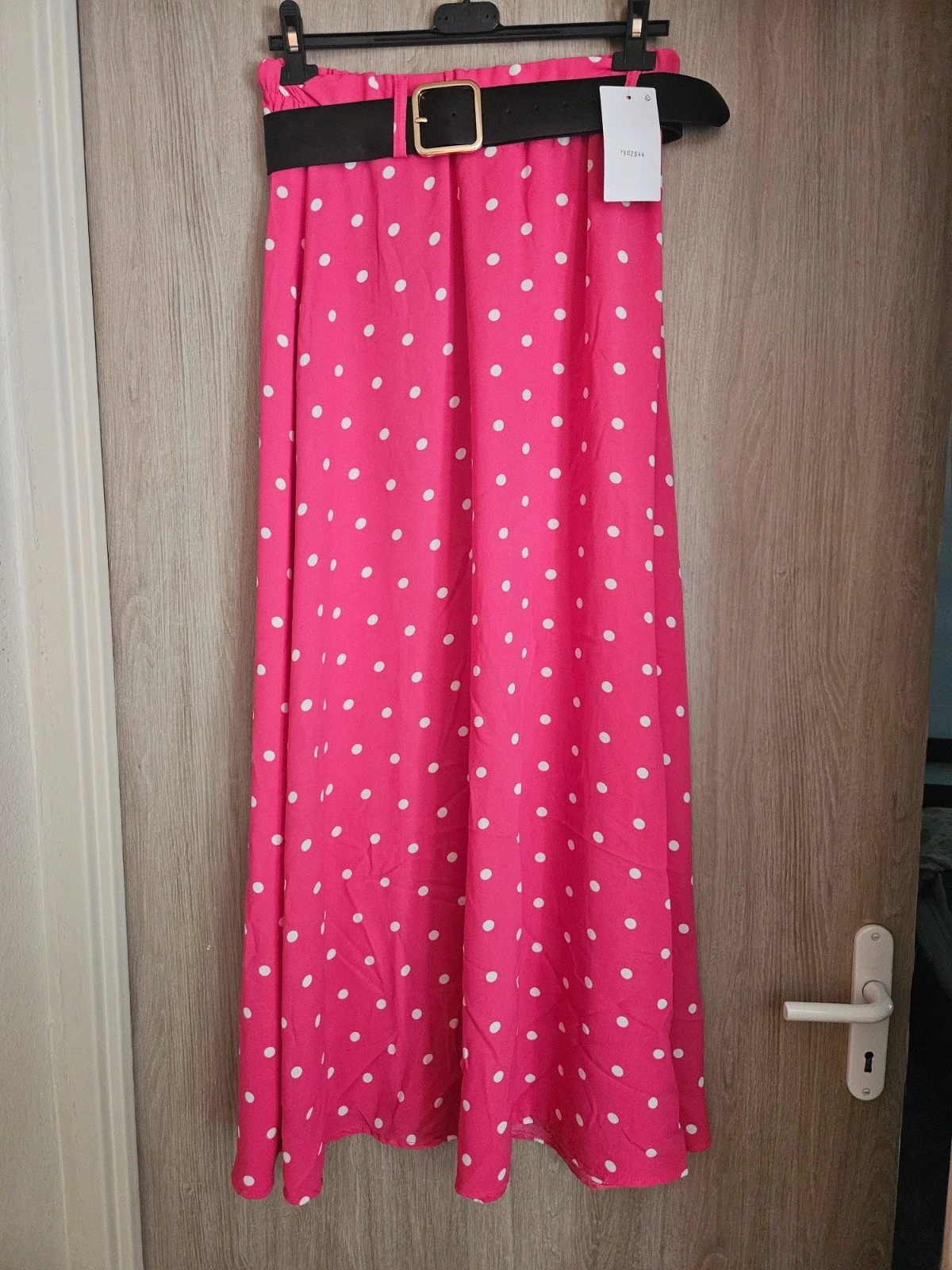 Jupe longue fluide à pois +ceinture - TU 36 au 44 – Boutique Parisienne – taille L / 40 / 12 2