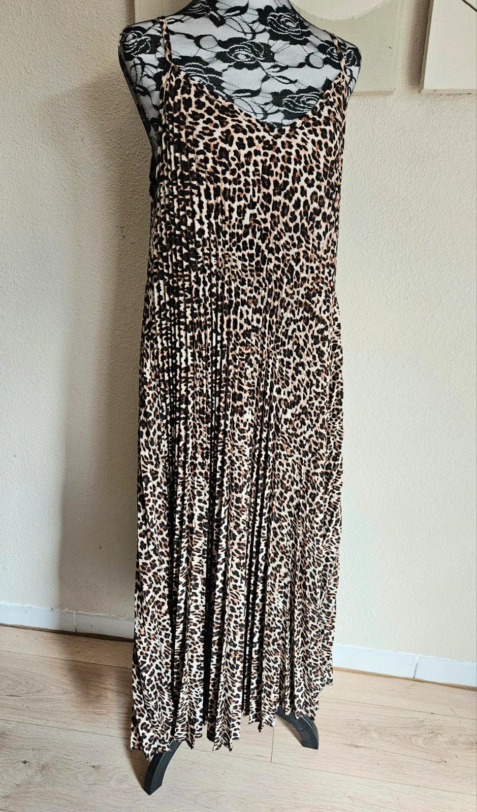 Robe longue plissée léopards - TU 44 au 50 - Made in ltaly – New Collection – taille XXL / 44 / 16 2
