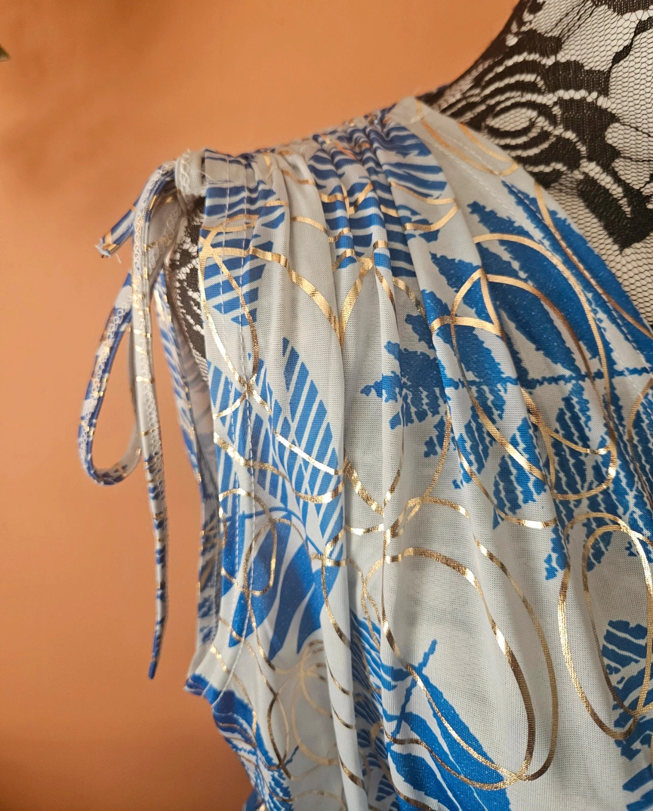 Robe longue reflets dorés taille magique - TU 38 au 48 – Boutique Parisienne – taille XL / 42 / 14 5