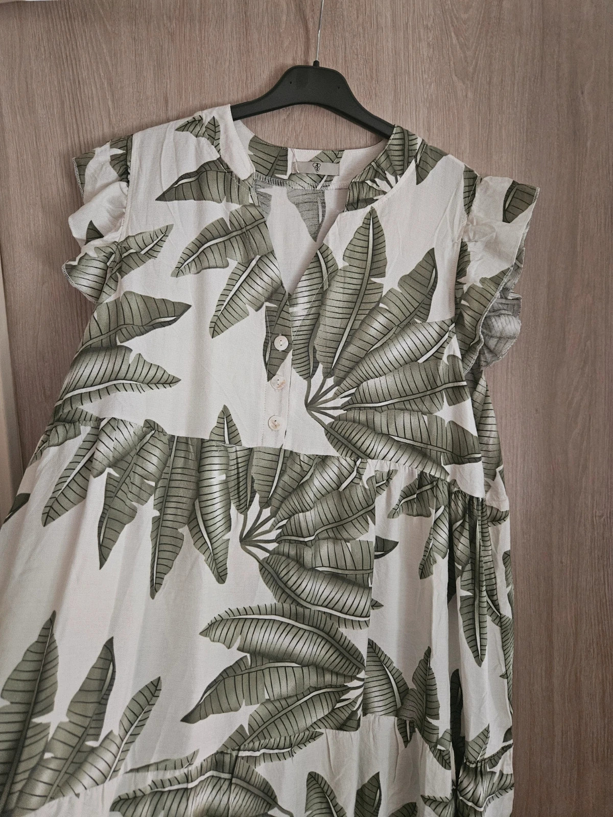 Robe tropicale effet lin , taille unique 38 au 46 – Boutique Parisienne – taille XXL / 44 / 16 4