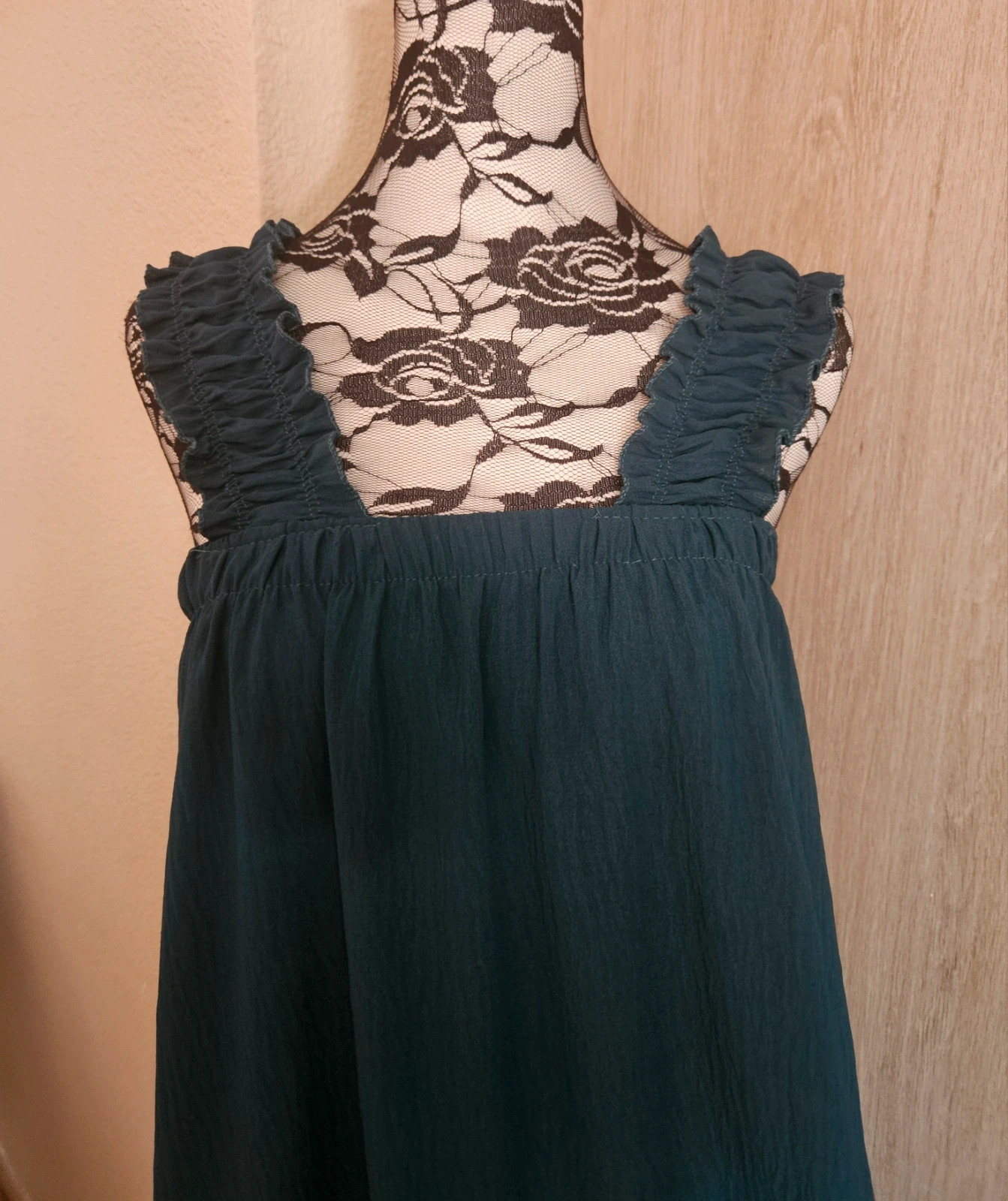 Robe longue fluide, bretelle, nœud dans le dos – Boutique Parisienne – taille XXL / 44 / 16 2