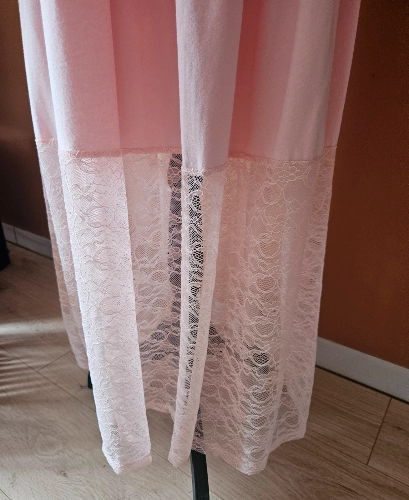 Robe longue en coton bas dentelle - TU 44 au 52 - Made in italy – Made In Italy – taille XXXL / 46 / 18 5