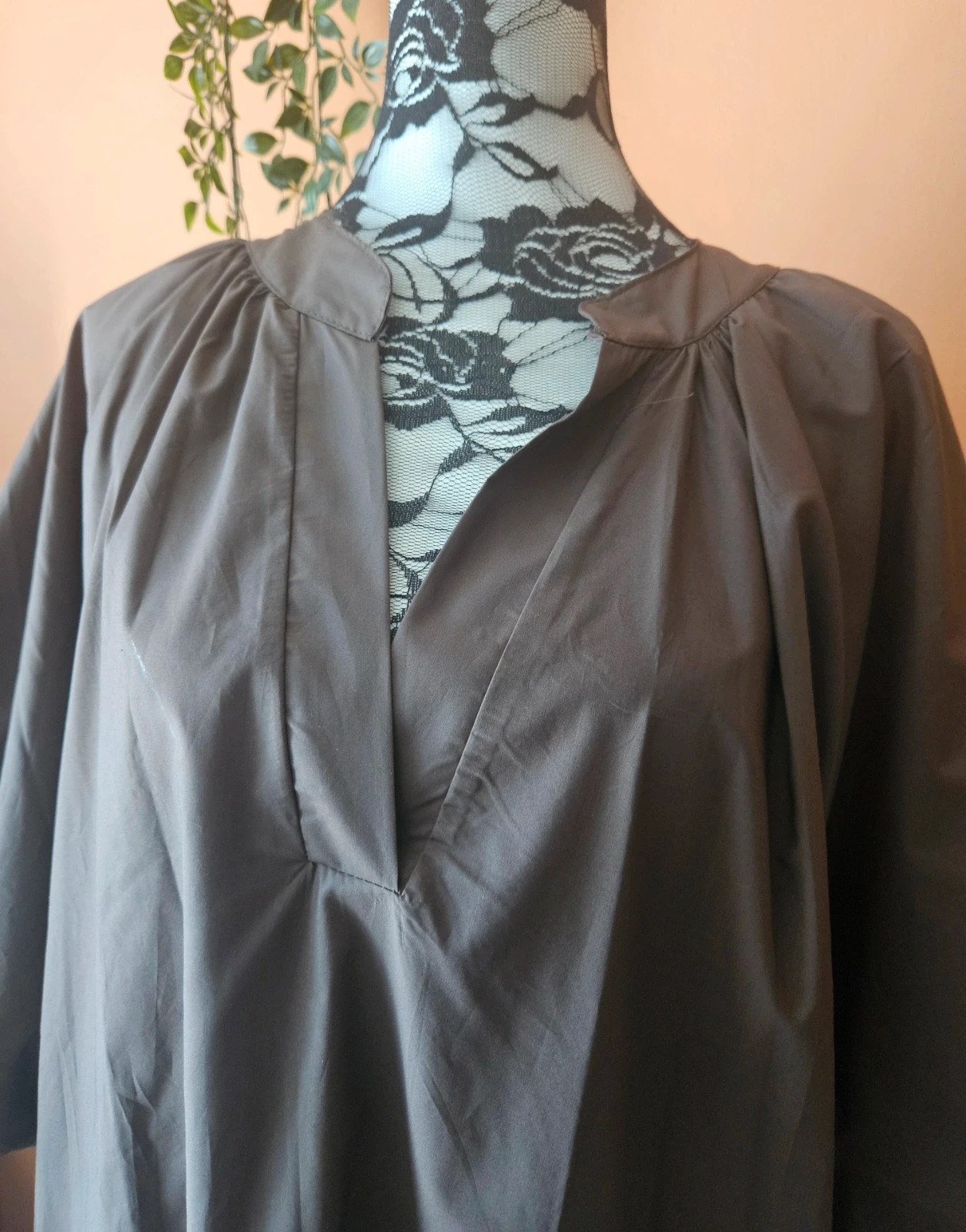 Robe longue 100%coton manches ballon/bouffantes – Boutique Parisienne – taille XXL / 44 / 16 5