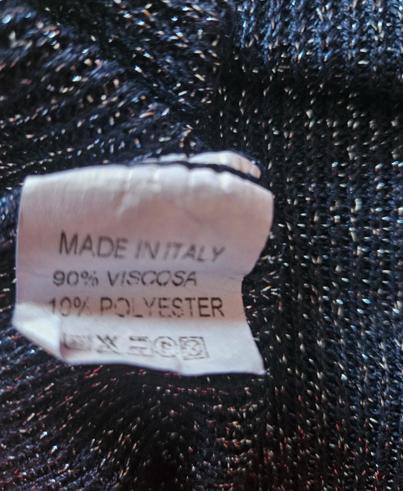Débardeur lurex bleu marine- taille unique 36 au 42 - Made in Italy – Made In Italy – taille XL / 42 / 14 3