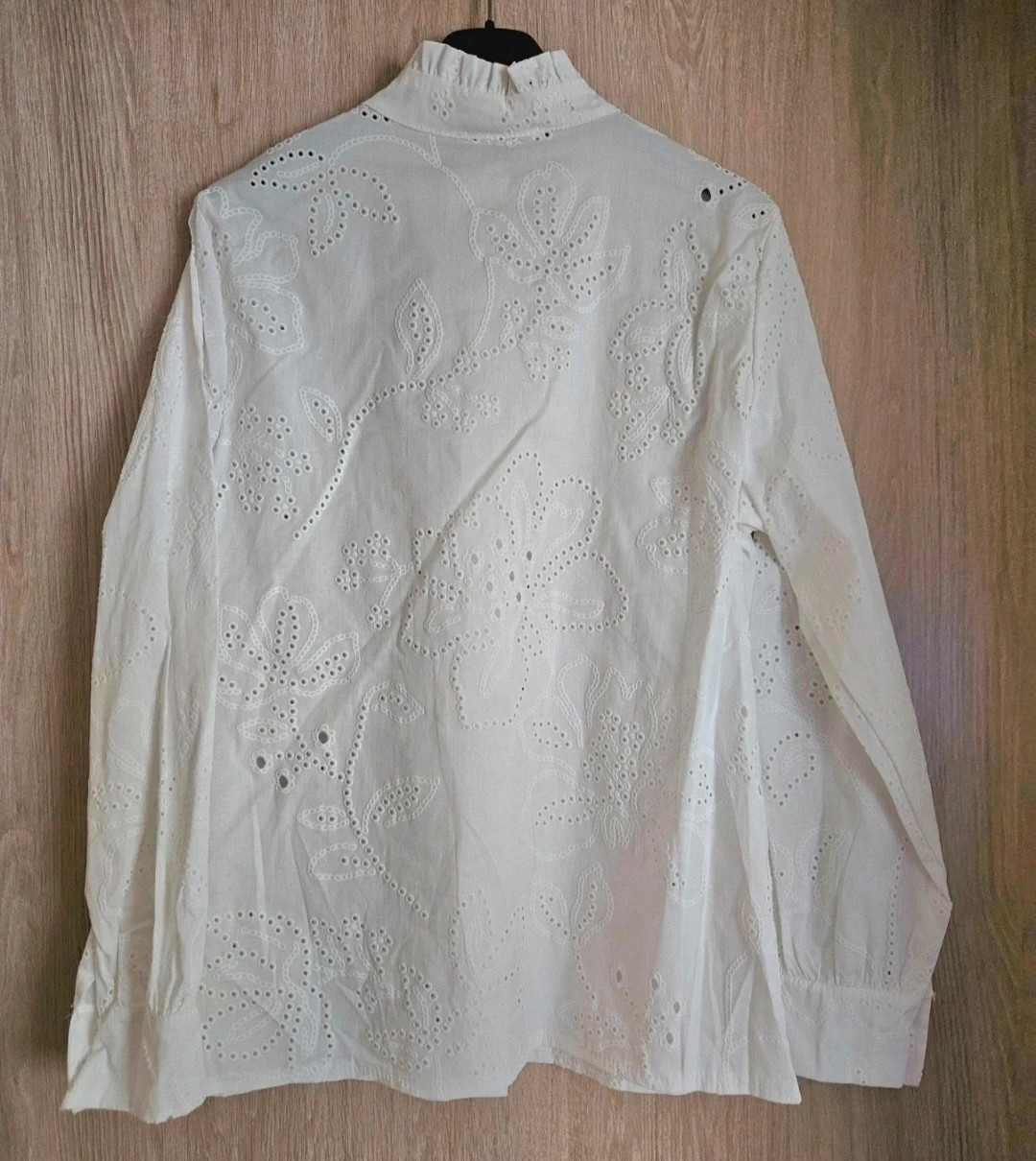 Magnifique chemise en coton col victorien et broderies - TU 36 au 42- Made in Italy – Boutique Parisienne – taille L / 40 / 12 4