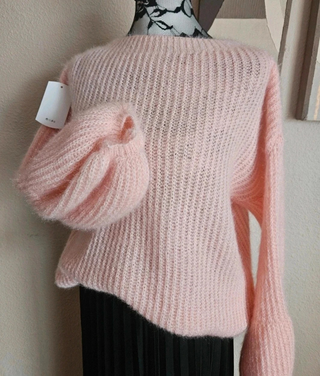 Sublime pull fluffy, manches lanternes 20% Mohair - TU 36 au 42 - Made in Italy – Boutique Parisienne – taille XL / 42 / 14 2