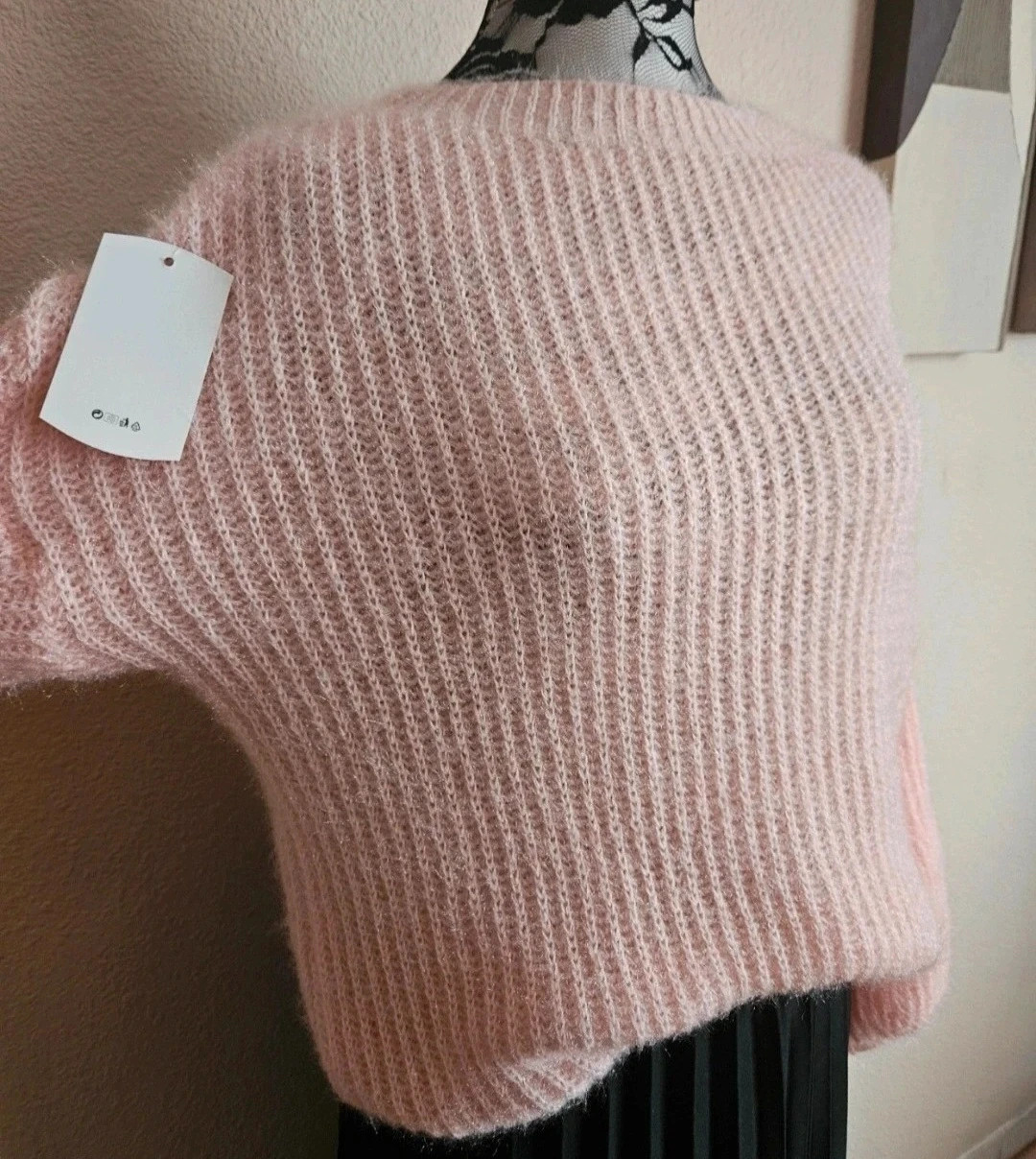 Sublime pull fluffy, manches lanternes 20% Mohair - TU 36 au 42 - Made in Italy – Boutique Parisienne – taille XL / 42 / 14 4