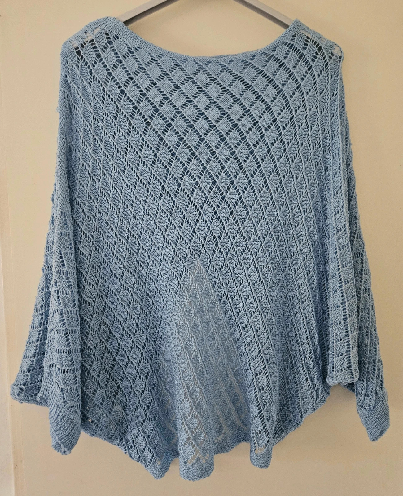 🩵Magnifique top croisé, mailles fines, oversize , TU 36 au 44 - Made in Italy🩵 – Boutique Parisienne – taille XL / 42 / 14 5