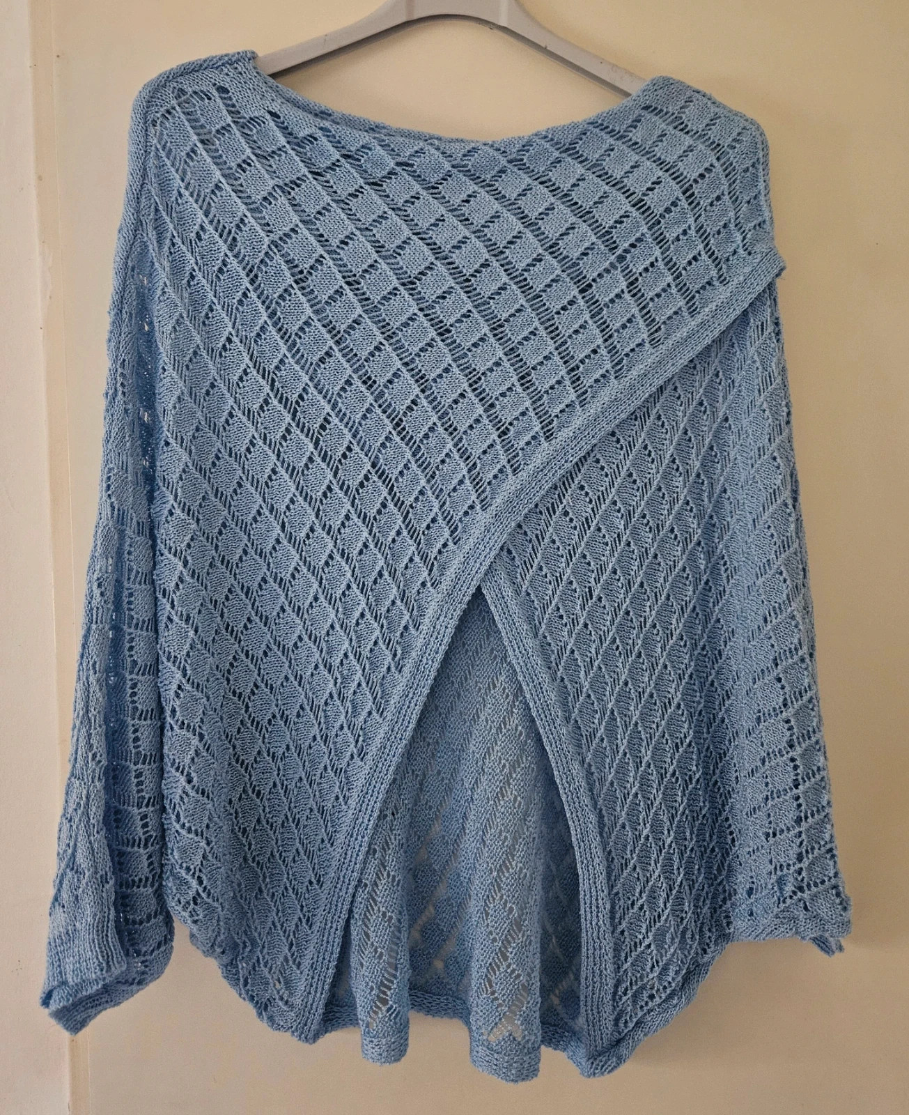 🩵Magnifique top croisé, mailles fines, oversize , TU 36 au 44 - Made in Italy🩵 – Boutique Parisienne – taille XL / 42 / 14 2