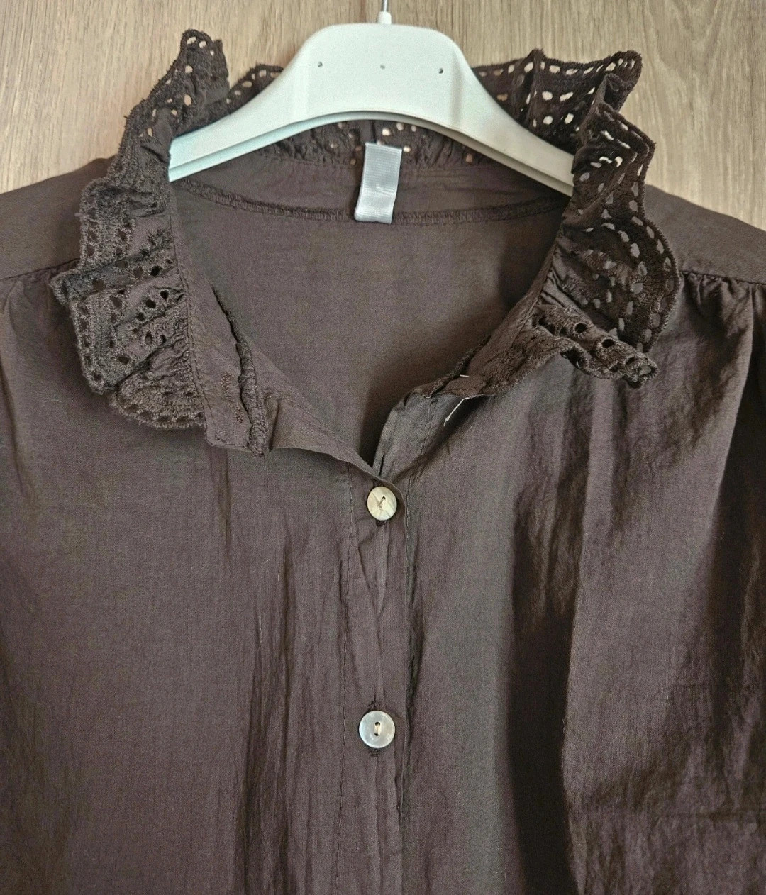 Chemise en coton avec détails broderies anglaises - TU 36 au 42/44 - Made in Italy – Coton – taille XL / 42 / 14 2