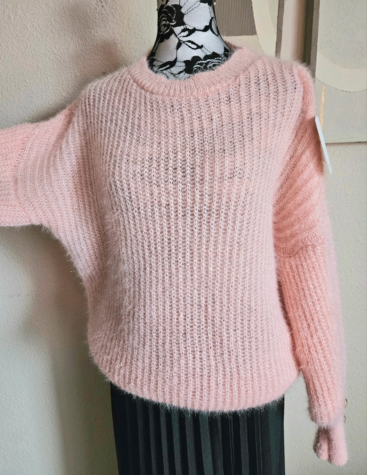 Sublime pull manches bouffantes 20% Mohair - TU 36 au 42 - Made in Italy – Boutique Parisienne – taille XL / 42 / 14 3
