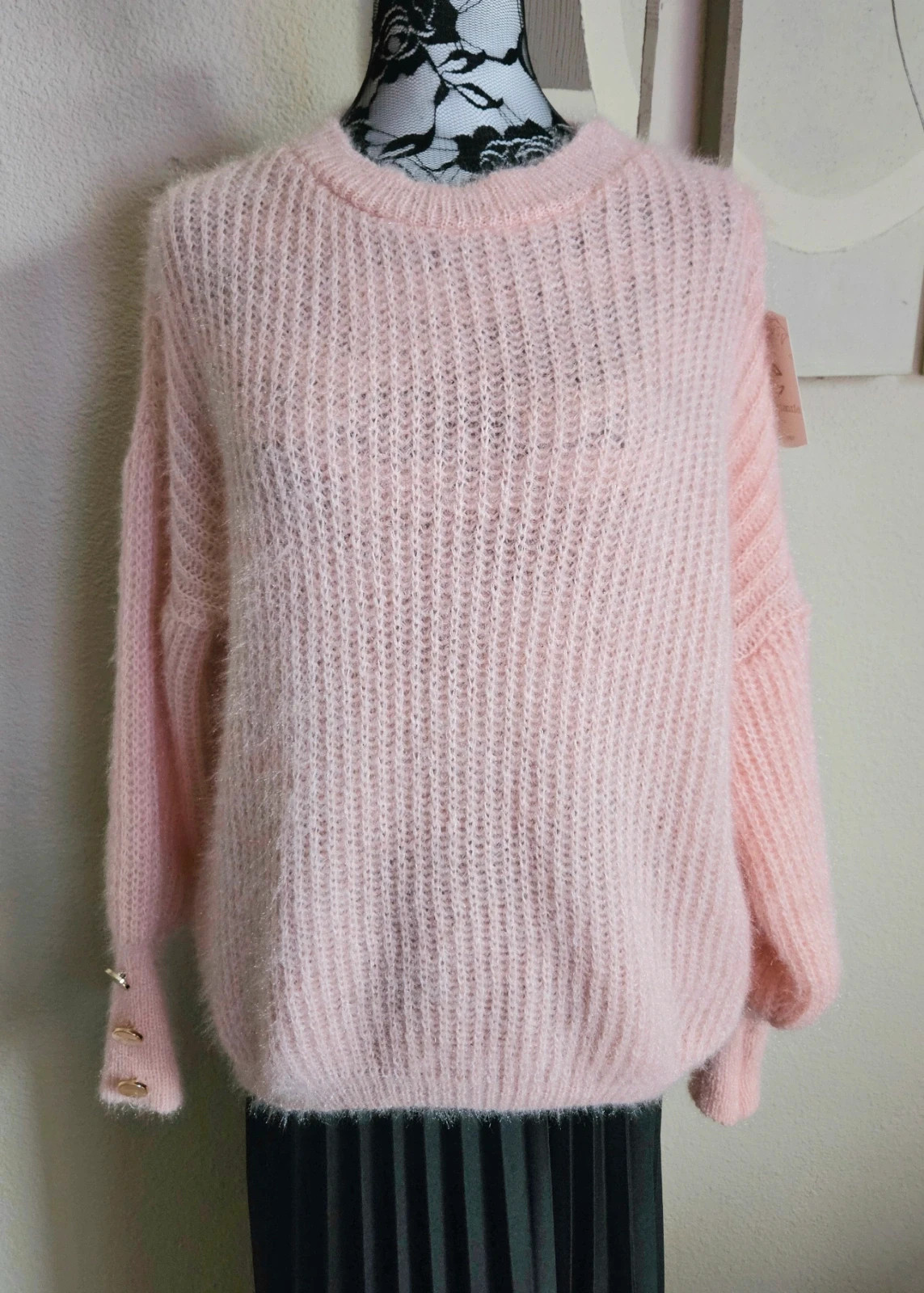 Sublime pull manches bouffantes 20% Mohair - TU 36 au 42 - Made in Italy – Boutique Parisienne – taille XL / 42 / 14 4