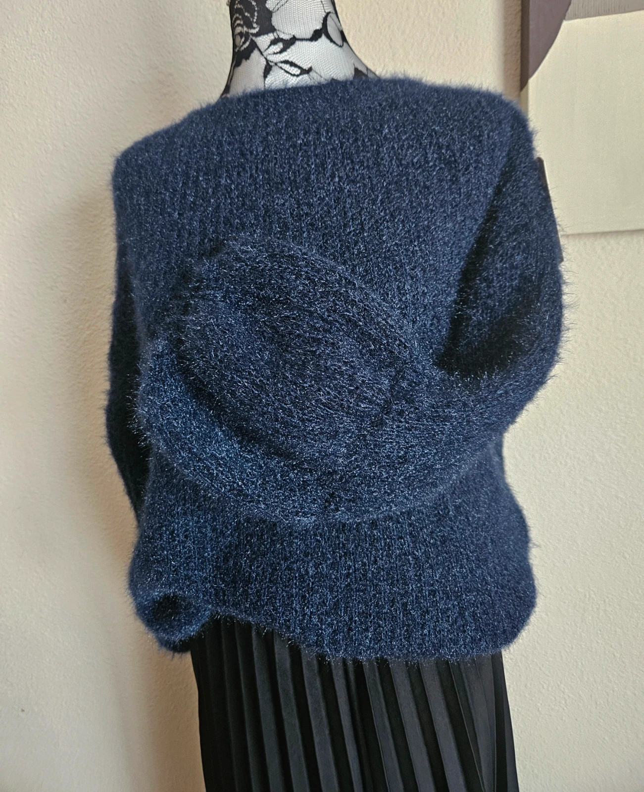 Sublime pull fluffy, manches lanternes 20% Mohair - TU 36 au 42 - Made in Italy – Boutique Parisienne – taille XL / 42 / 14 2