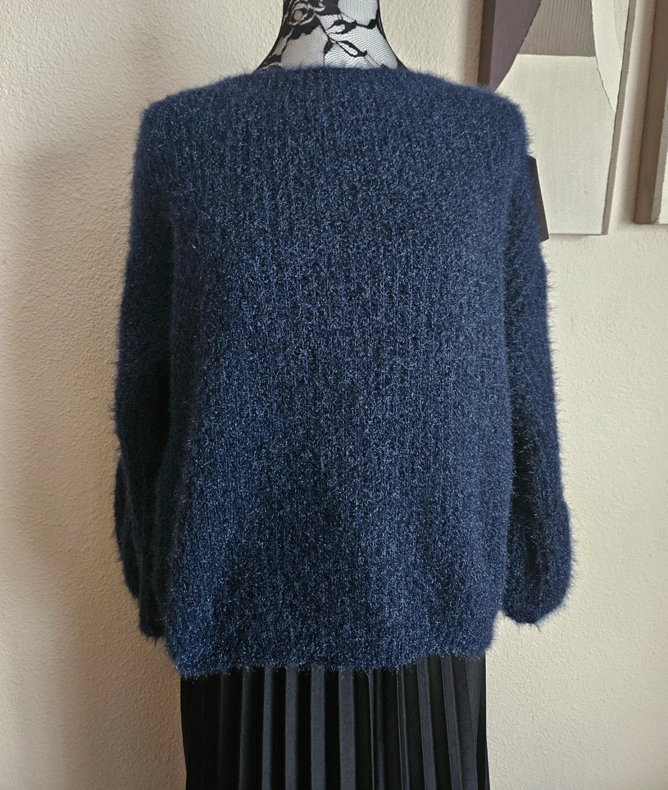 Sublime pull fluffy, manches lanternes 20% Mohair - TU 36 au 42 - Made in Italy – Boutique Parisienne – taille XL / 42 / 14 3