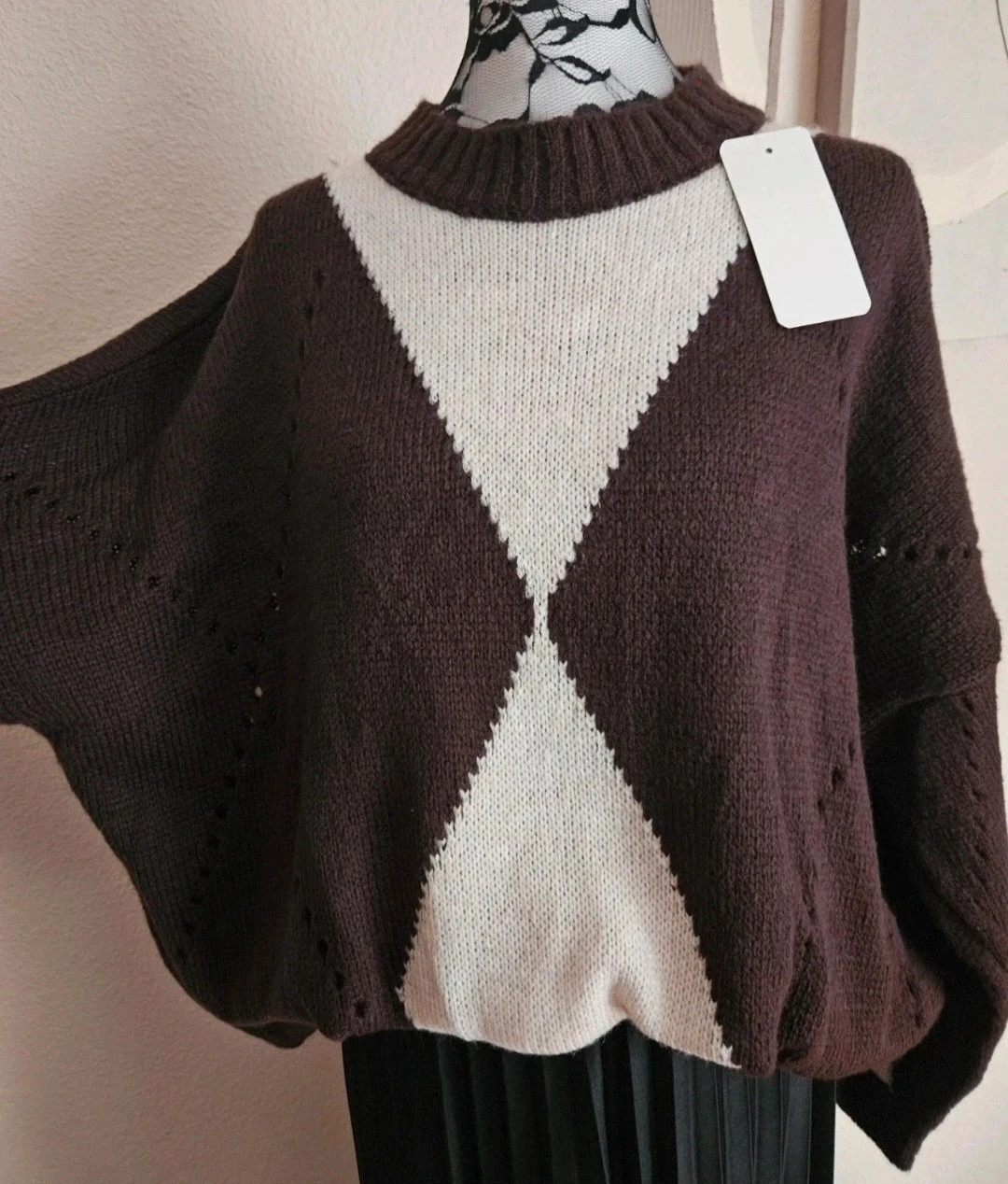 🌸 Magnifique pull doux oversize - TU 42 au 46/48 - Made in ltaly 🌸 – Boutique Parisienne – taille XXXL / 46 / 18 3